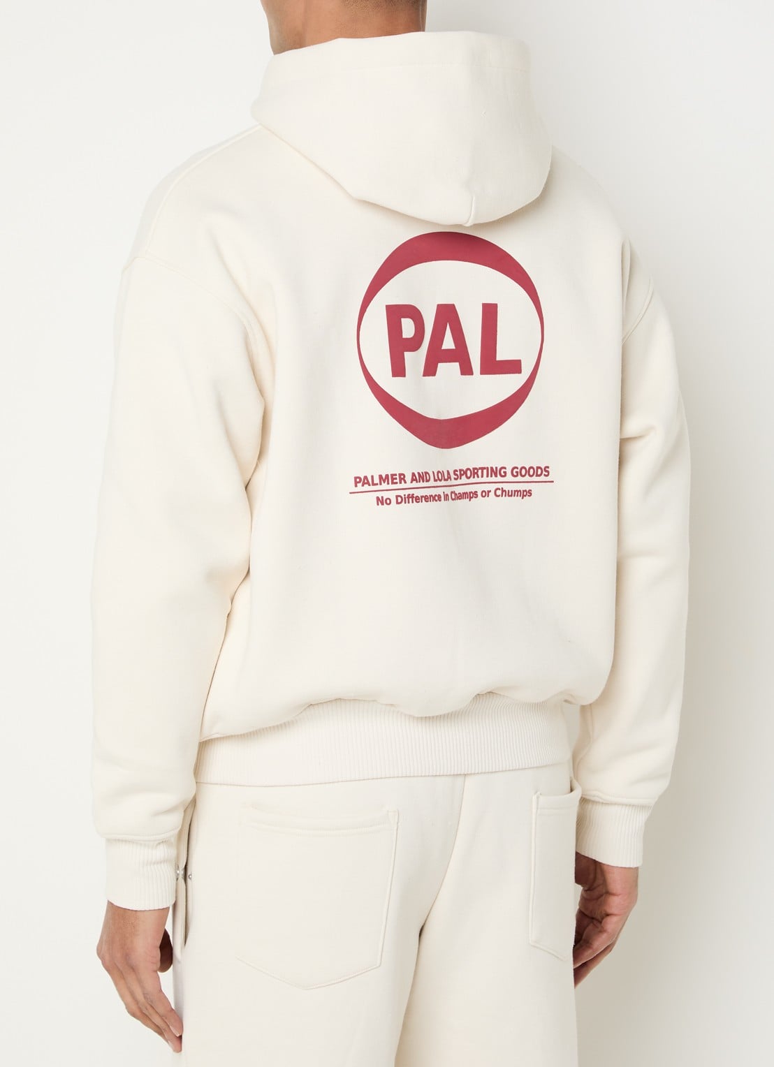 PAL Sporting Goods Pre game hoodie met logoprint - achterkant 5 beige