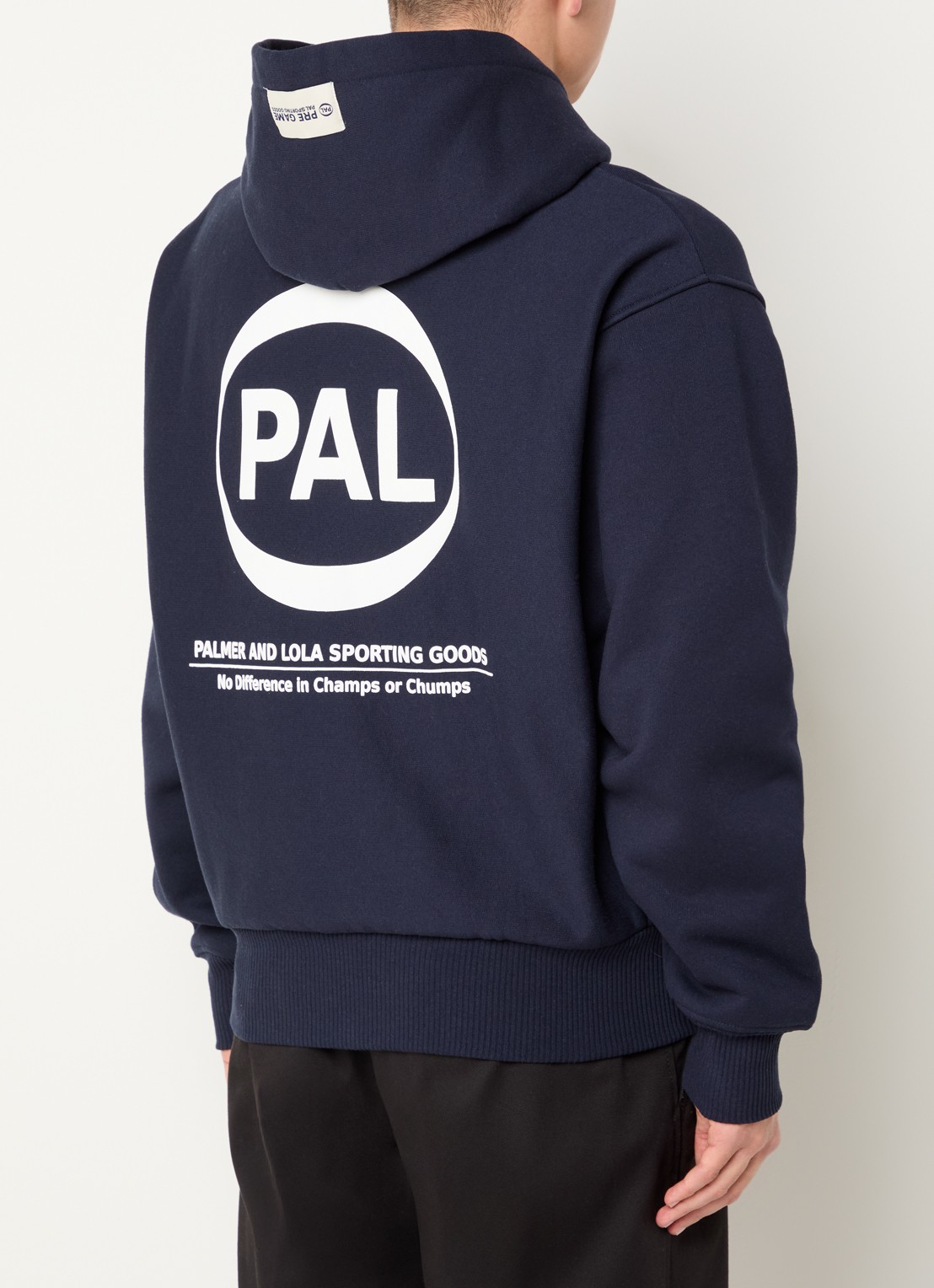 PAL Sporting Goods Pre game hoodie met logoprint - detail 2 donkerblauw