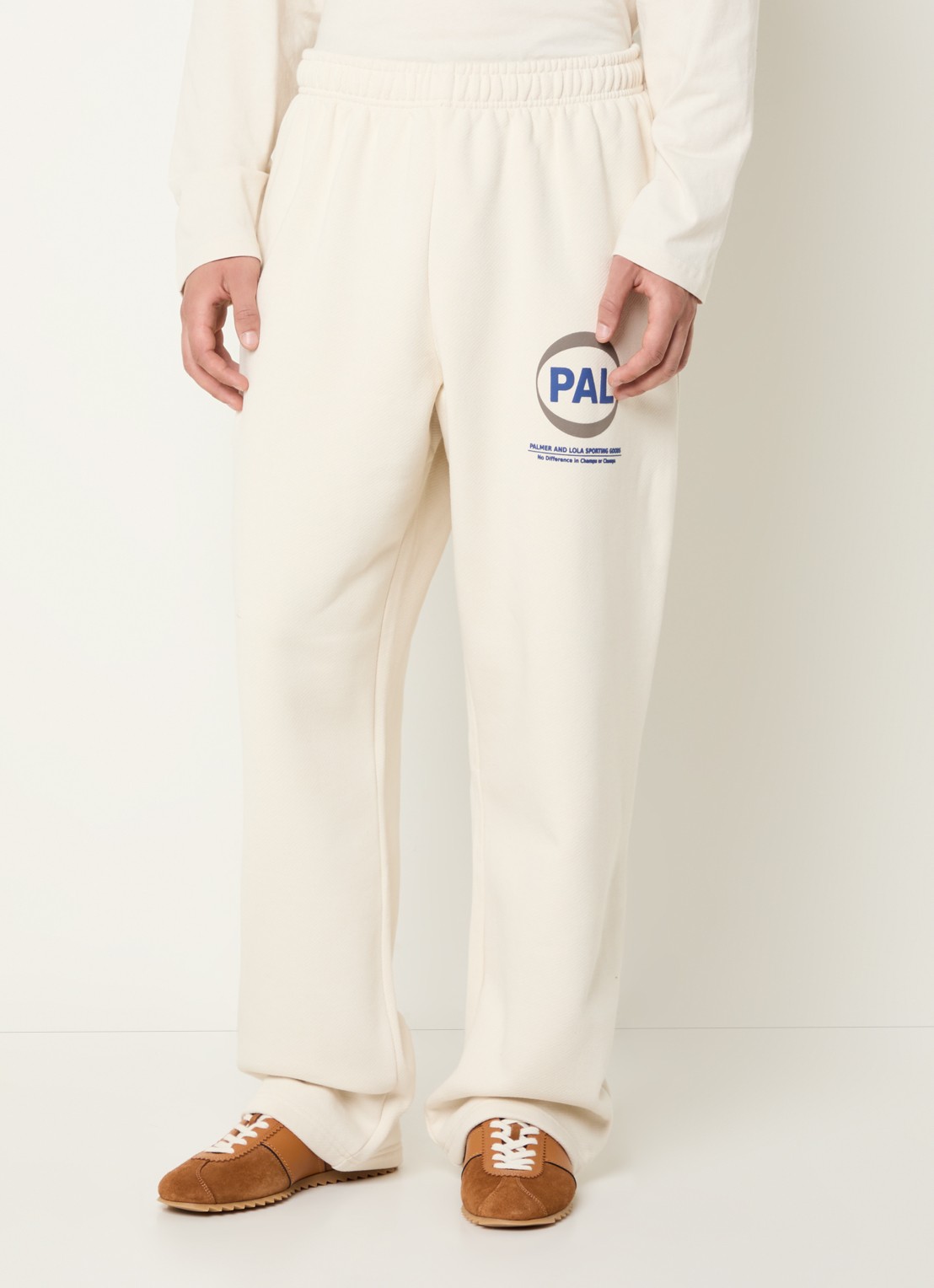 PAL Sporting Goods Pre Game loose fit joggingbroek met logo - detail 4 beige
