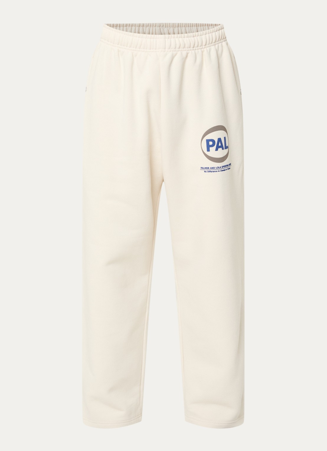 PAL Sporting Goods Pre Game loose fit joggingbroek met logo - voorkant beige
