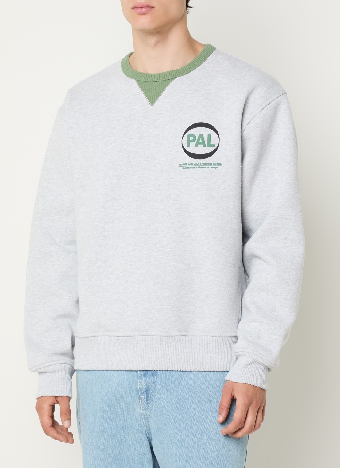 PAL Sporting Goods Sweater met logo - detail 4 grijsmele