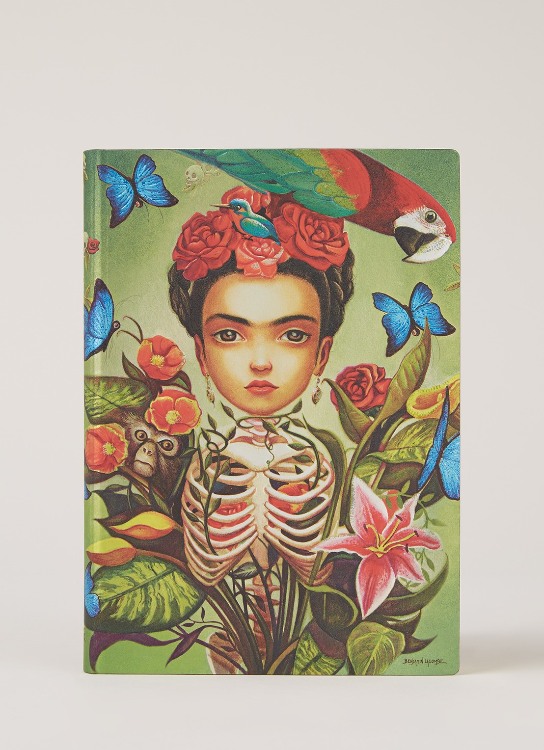 Paperblanks Flexis Midi Frida notitieboek 18 x 13 cm - voorkant 3 groen
