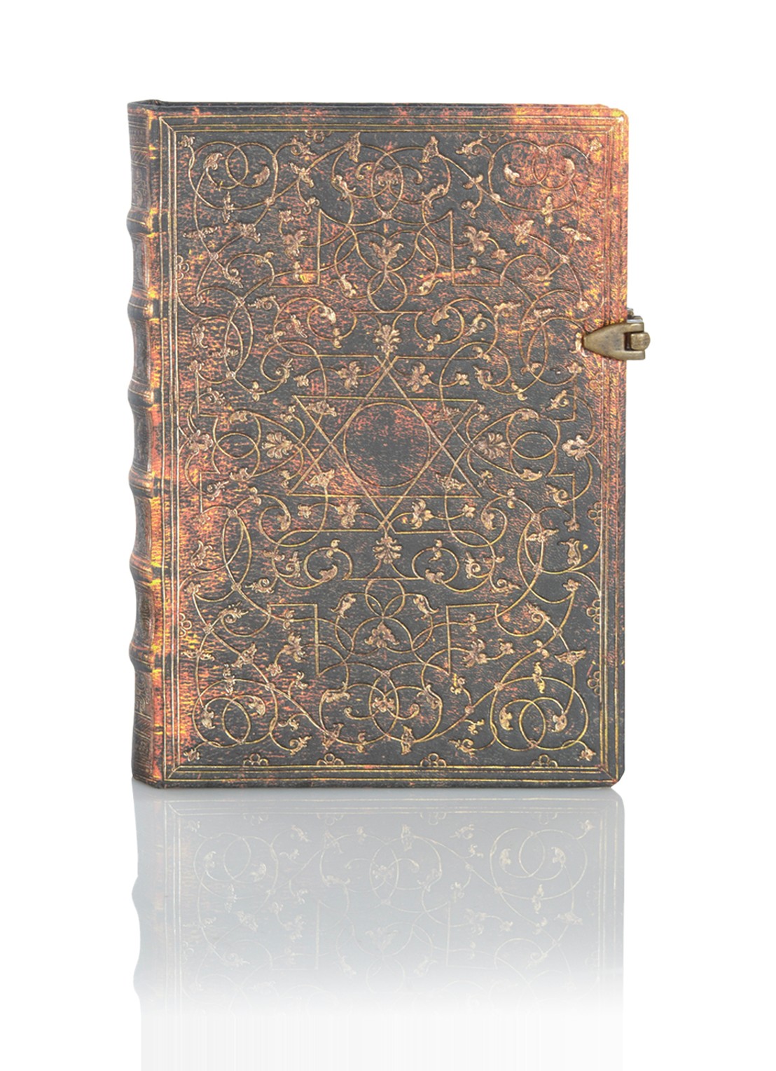 Paperblanks Grolier Midi gelinieerd notitieboek  - voorkant bruin