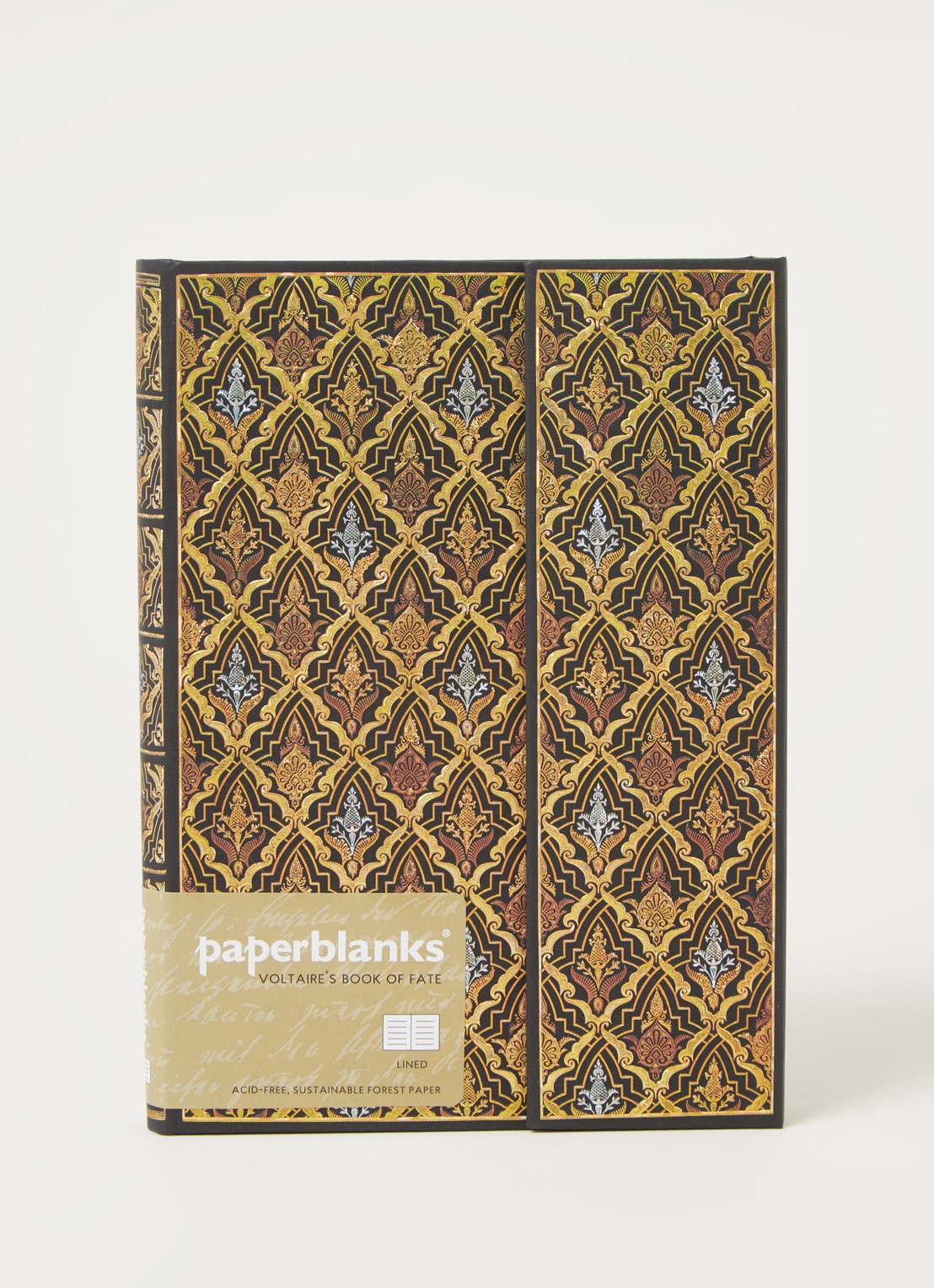 Paperblanks Hardcover Notebook Destiny Mid notitieboek - voorkant 2 goud