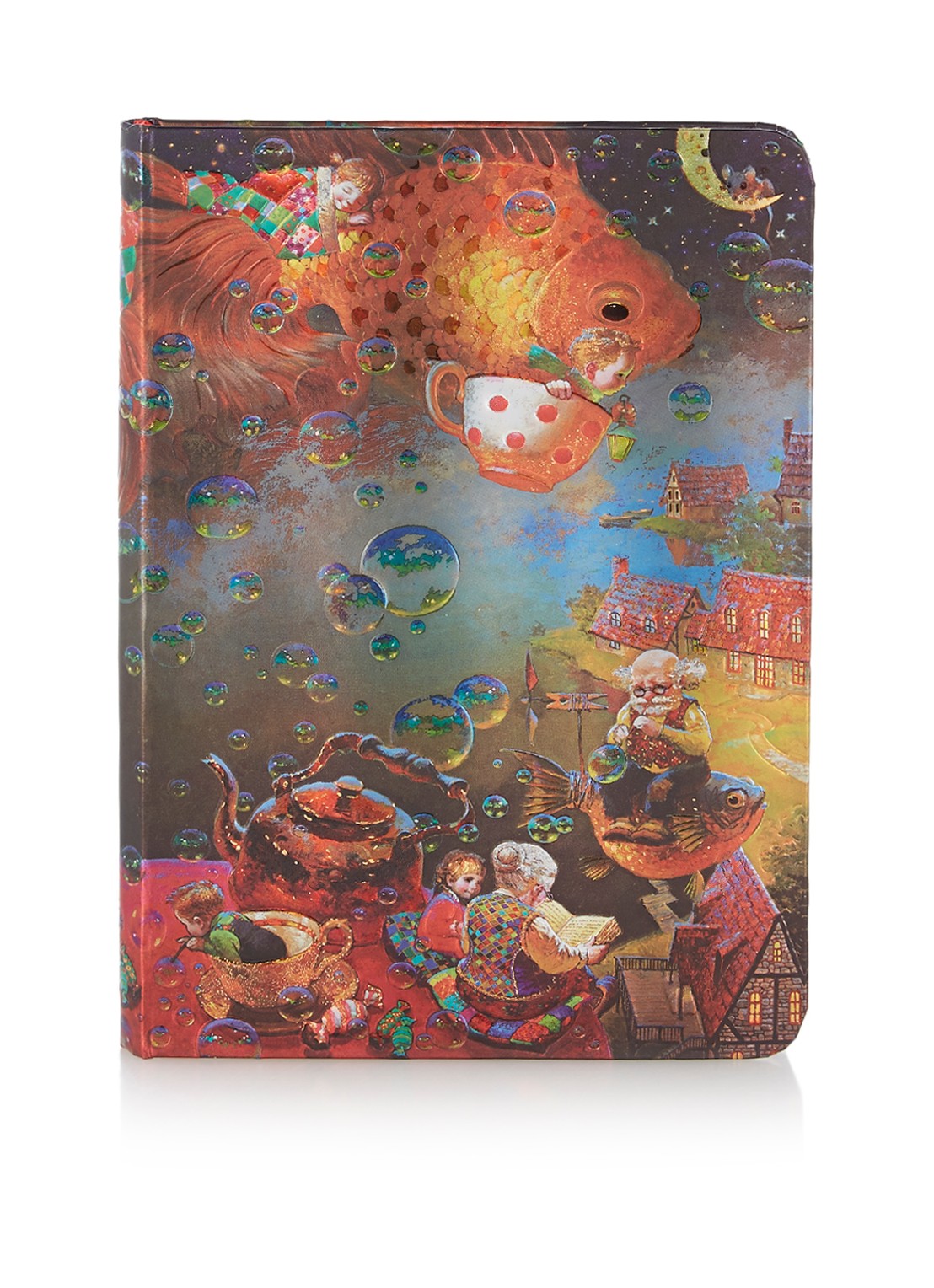 Paperblanks Imagination Midi schetsboek 12,5 cm x 17 cm - voorkant oranje