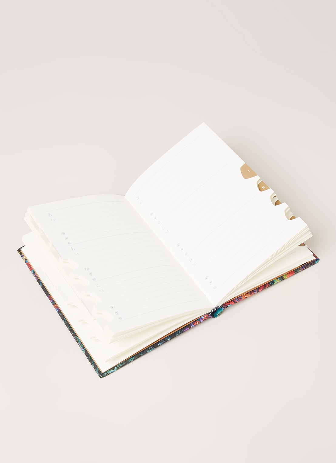 Paperblanks Moonlight Midi adresboek 18 x 12,5 cm - detail 3 roze