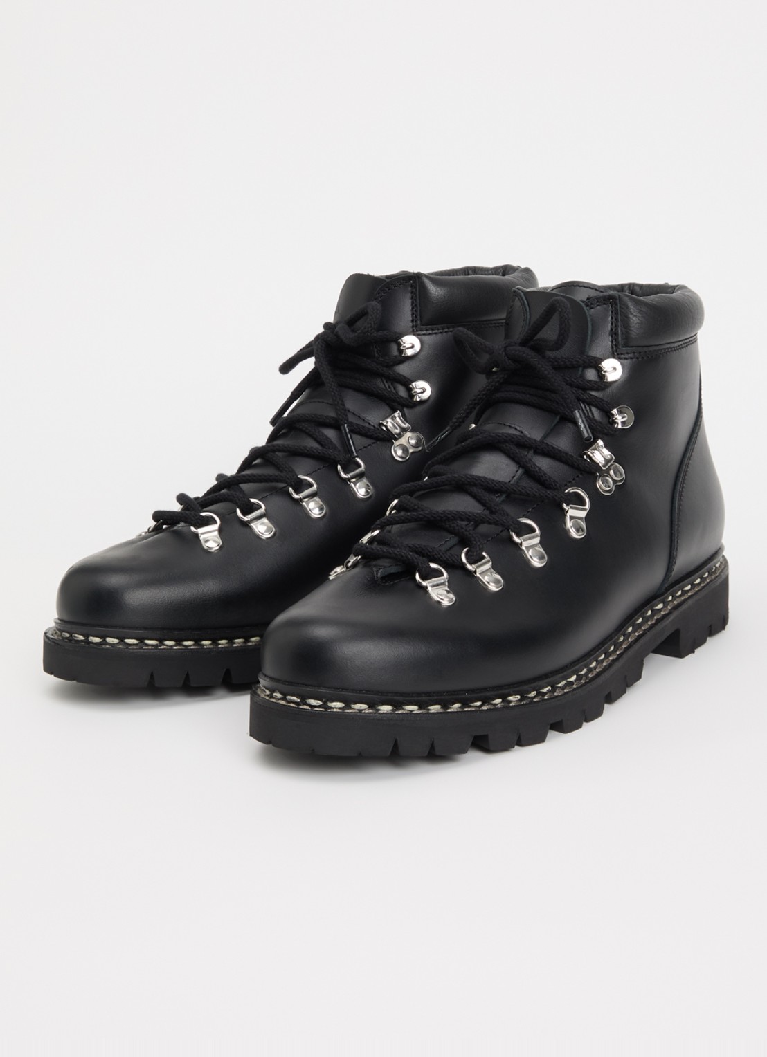 Paraboot Avoriaz veterboot van leer - detail zwart