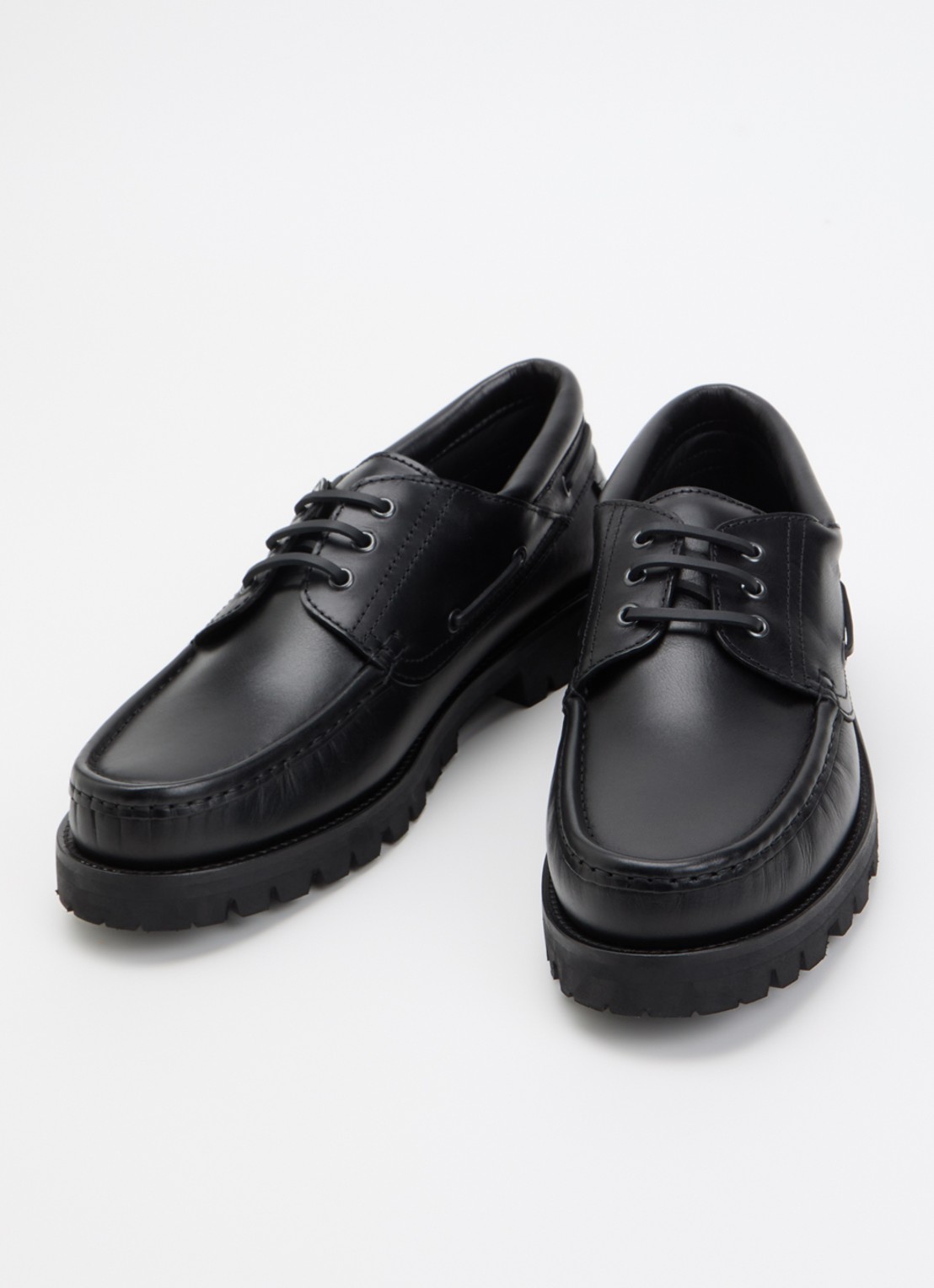Paraboot Briac bootschoen van leer - detail zwart