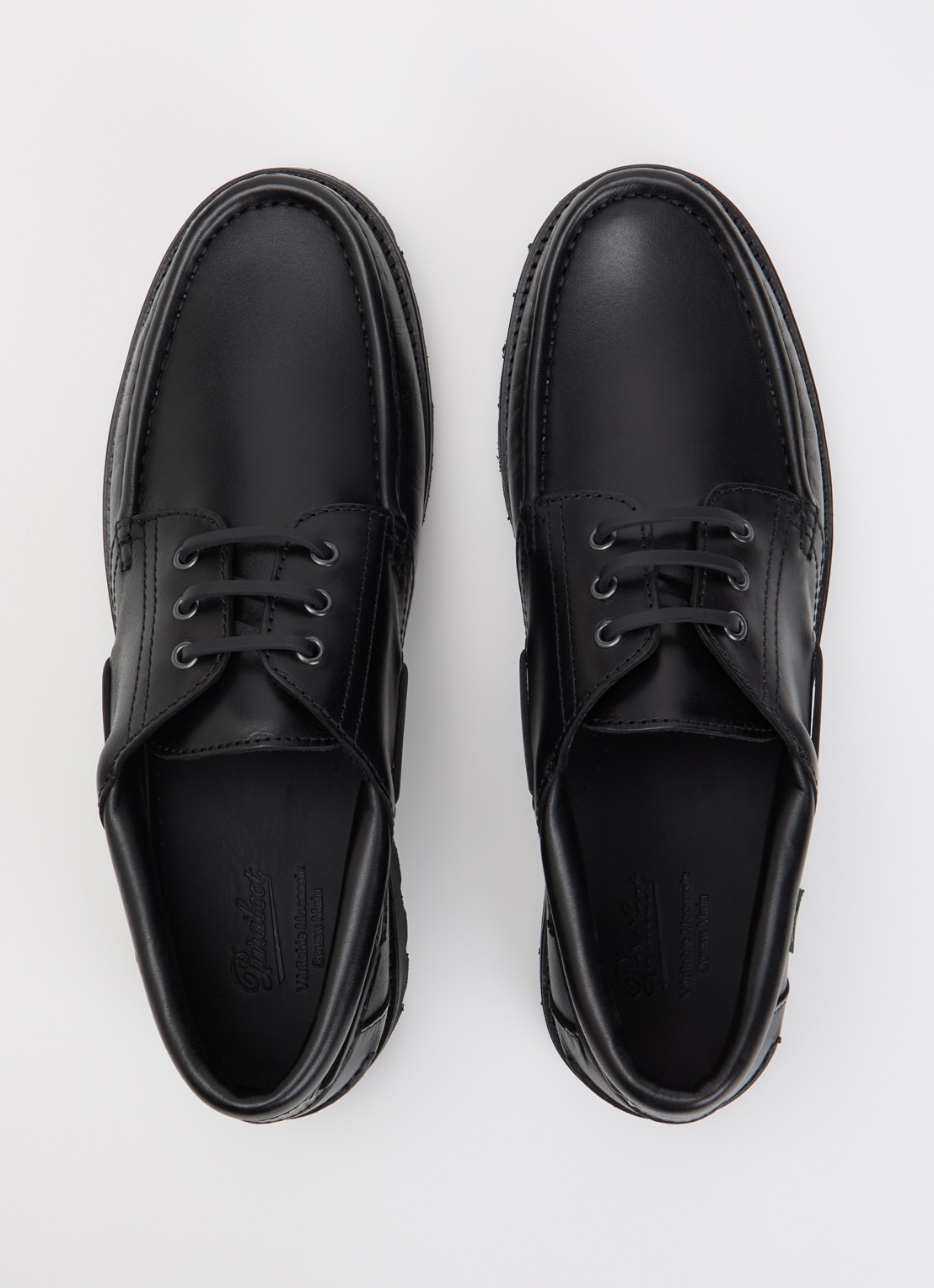 Paraboot Briac bootschoen van leer - detail 2 zwart
