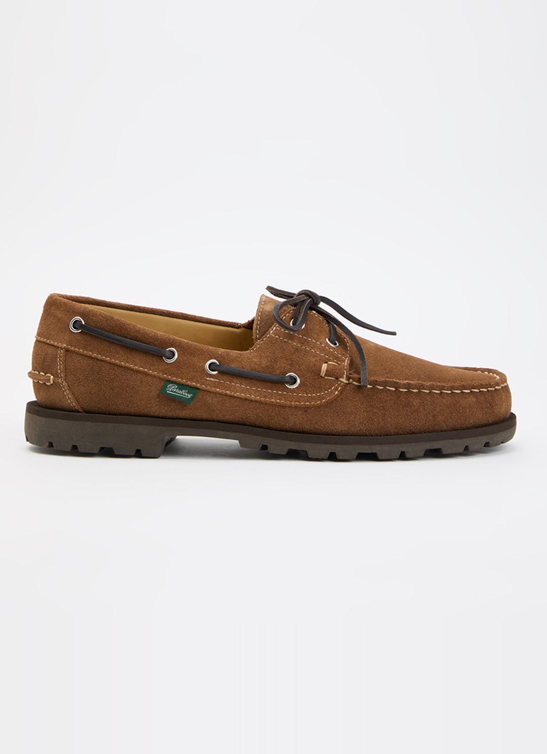 Paraboot Malo bootschoen van suède - voorkant cognac