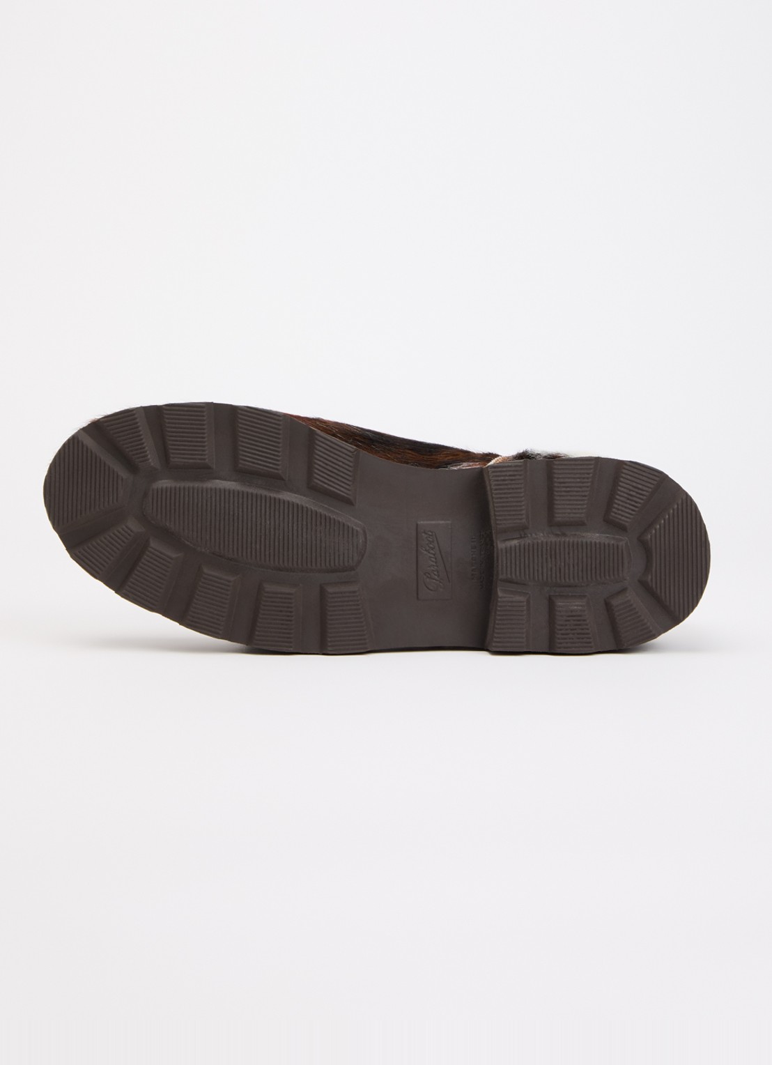 Paraboot Michael veterschoen van leer met ponyhair - detail 3 roodbruin
