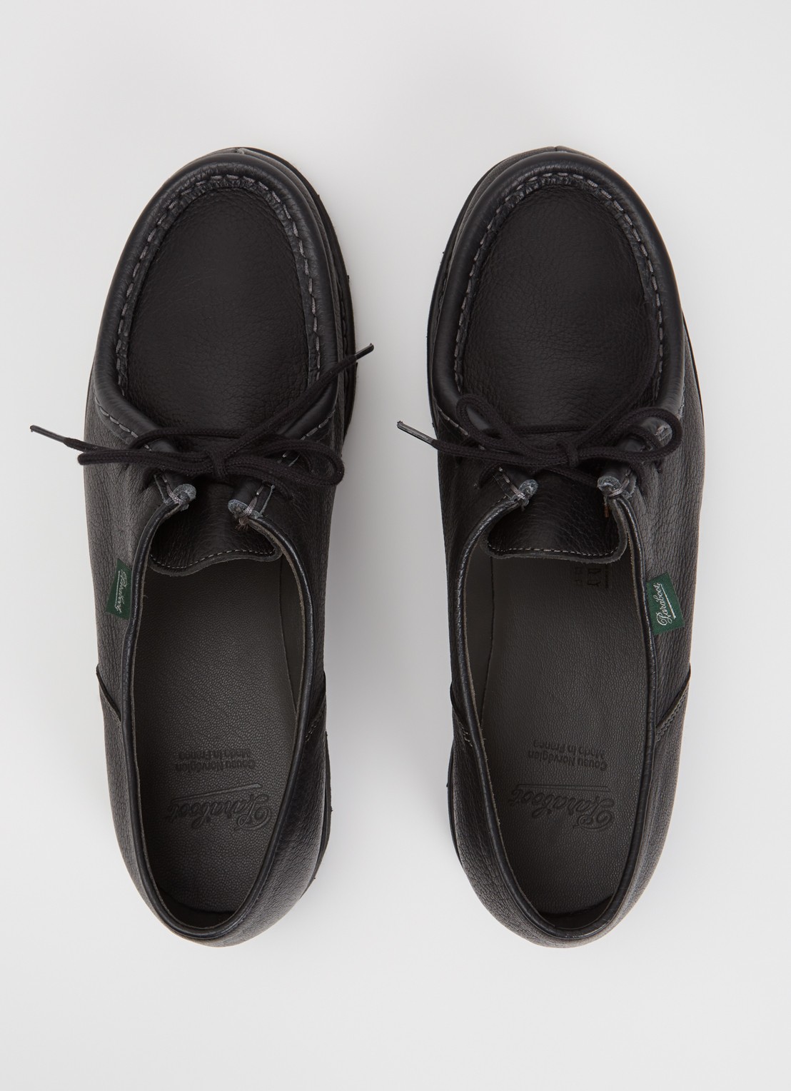 Paraboot Michael veterschoen van leer - detail 3 zwart