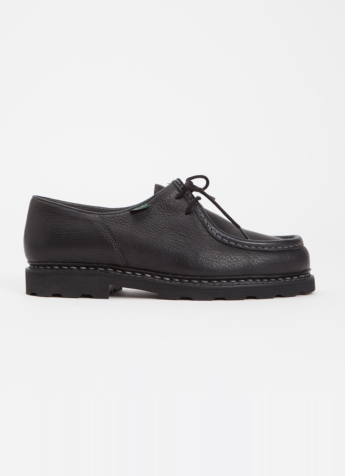 Paraboot Michael veterschoen van leer - voorkant 5 zwart