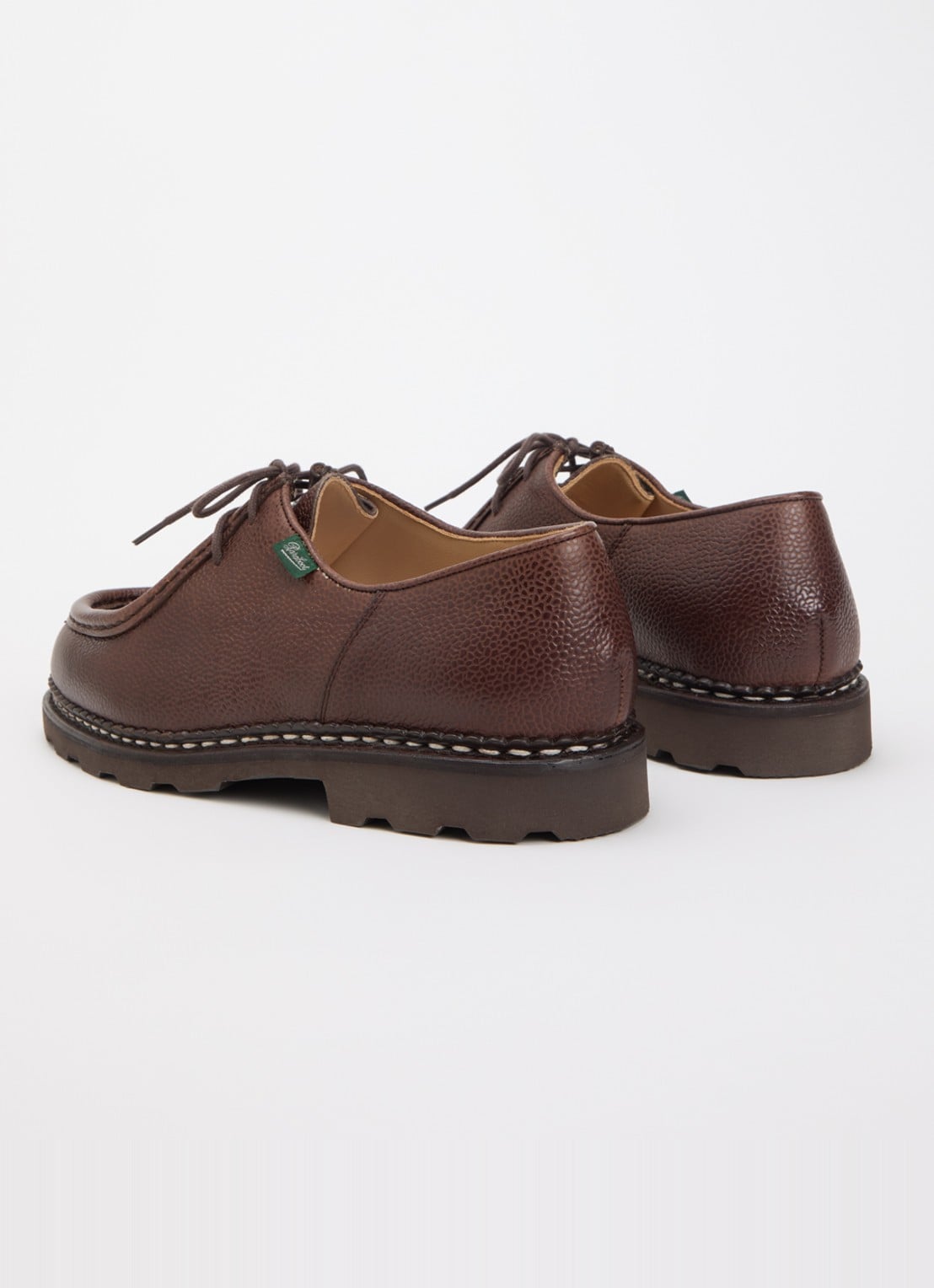 Paraboot Michael veterschoen van leer - achterkant 5 bruin