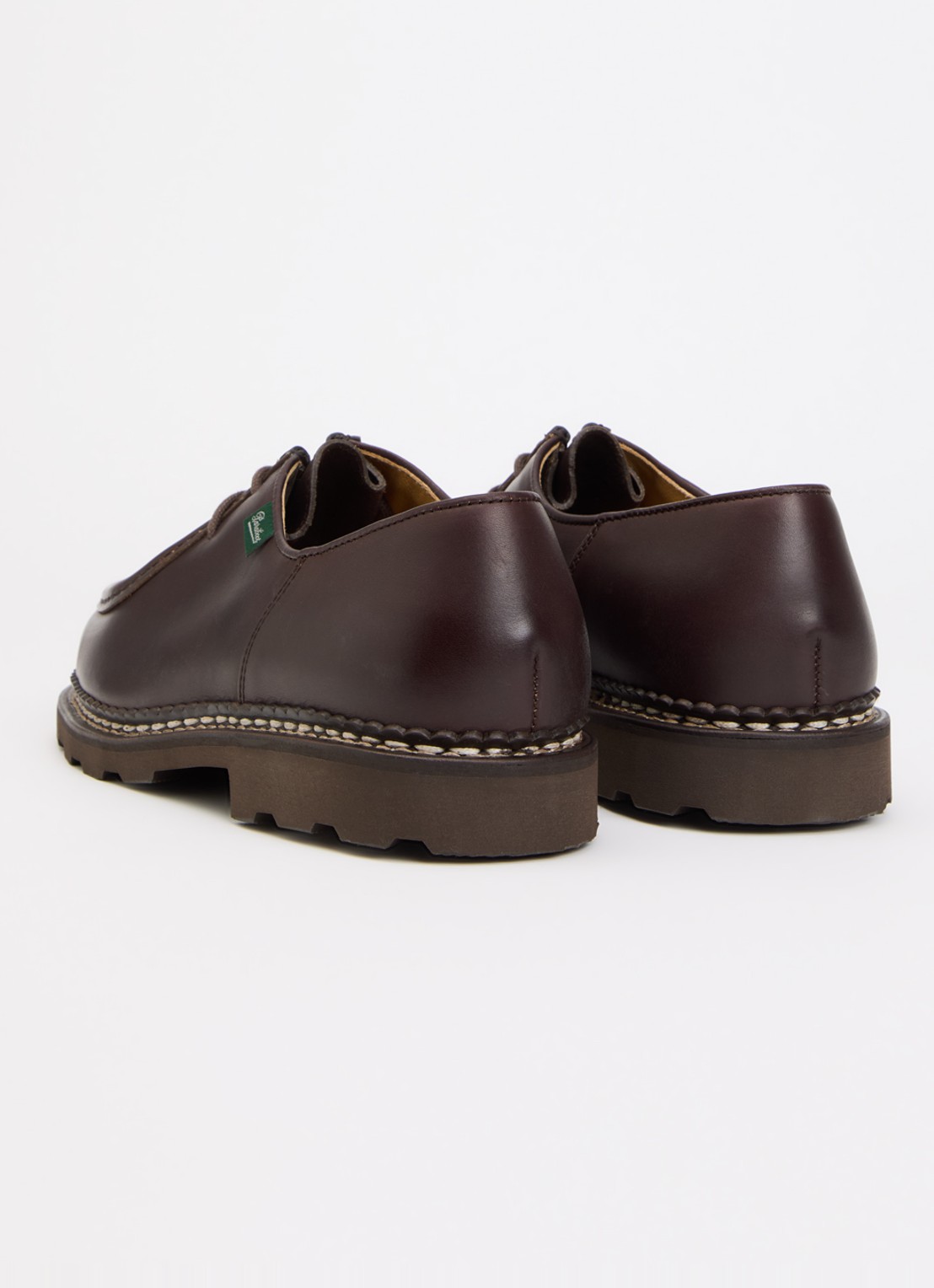 Paraboot Michael veterschoen van leer - achterkant 5 donkerbruin