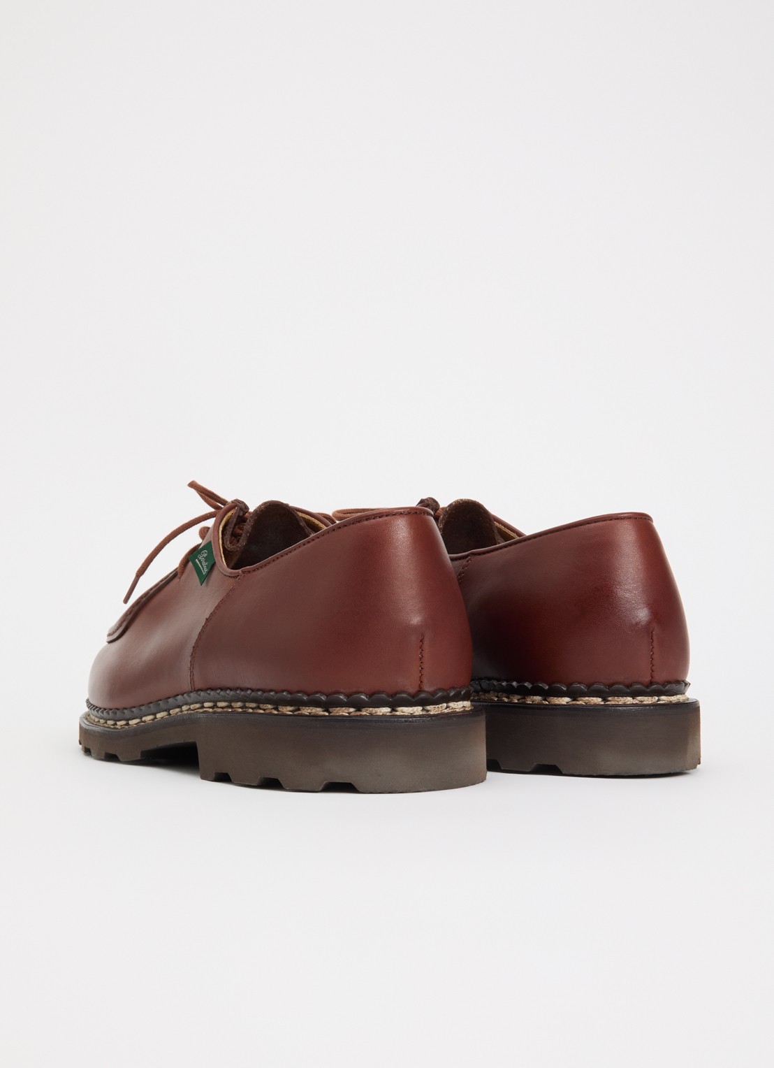 Paraboot Michael veterschoen van leer - achterkant 5 roodbruin