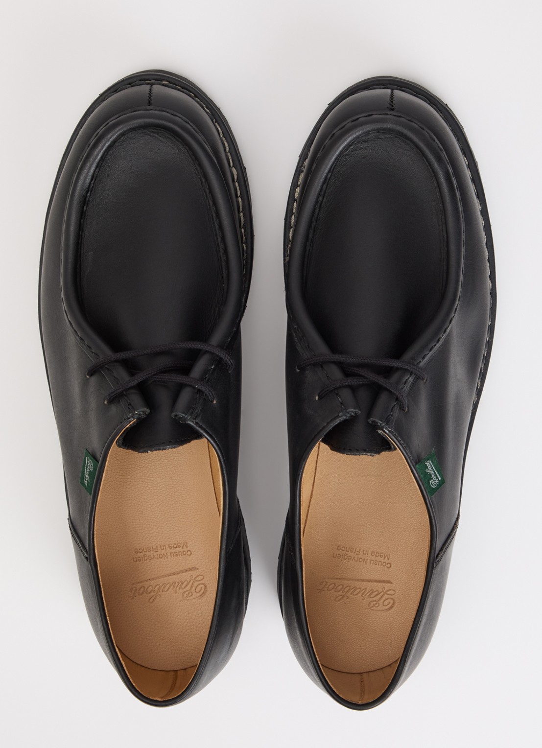 Paraboot Michael veterschoen van leer - detail 2 zwart