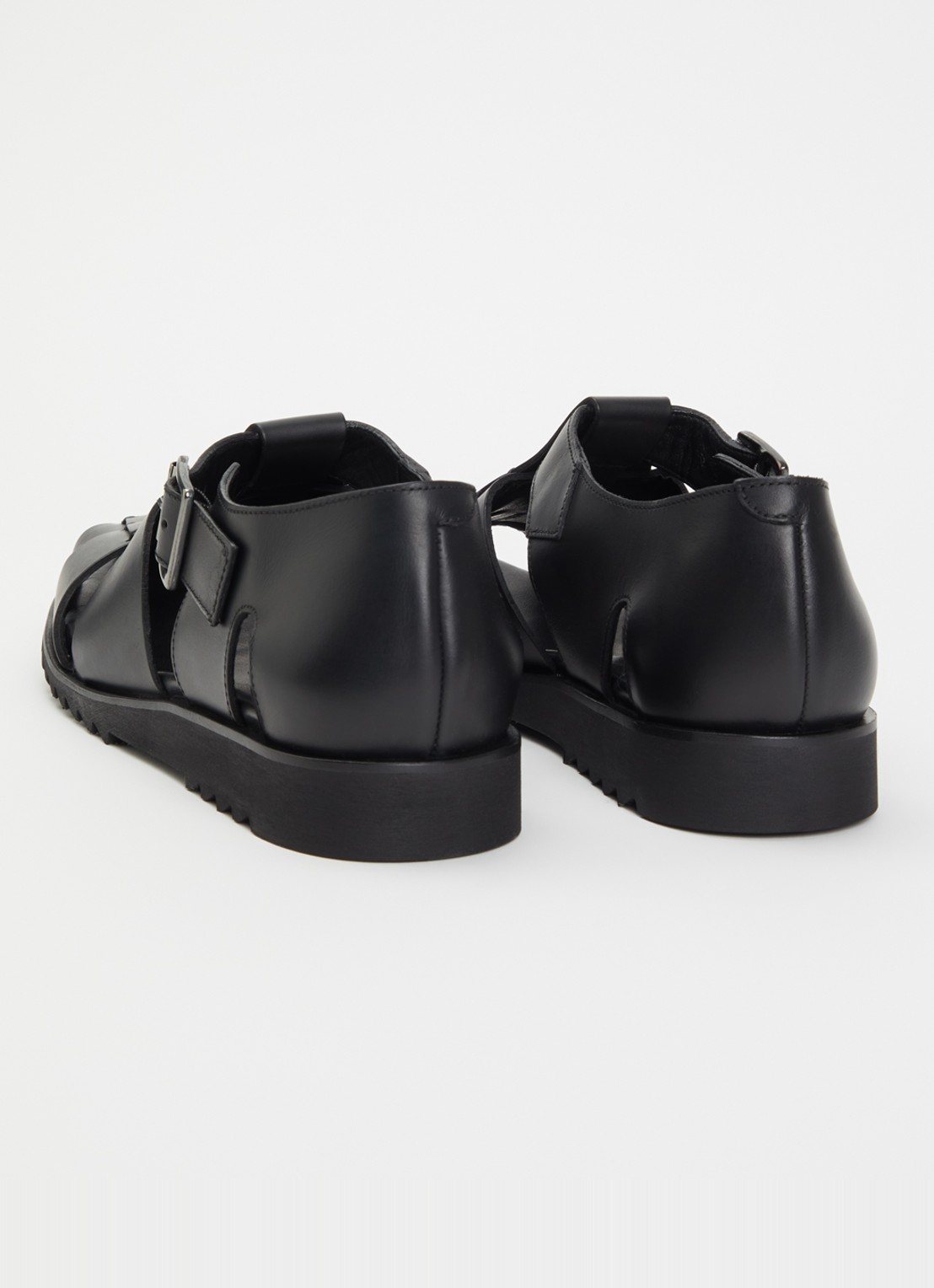 Paraboot Pacific sandaal van leer - achterkant 4 zwart