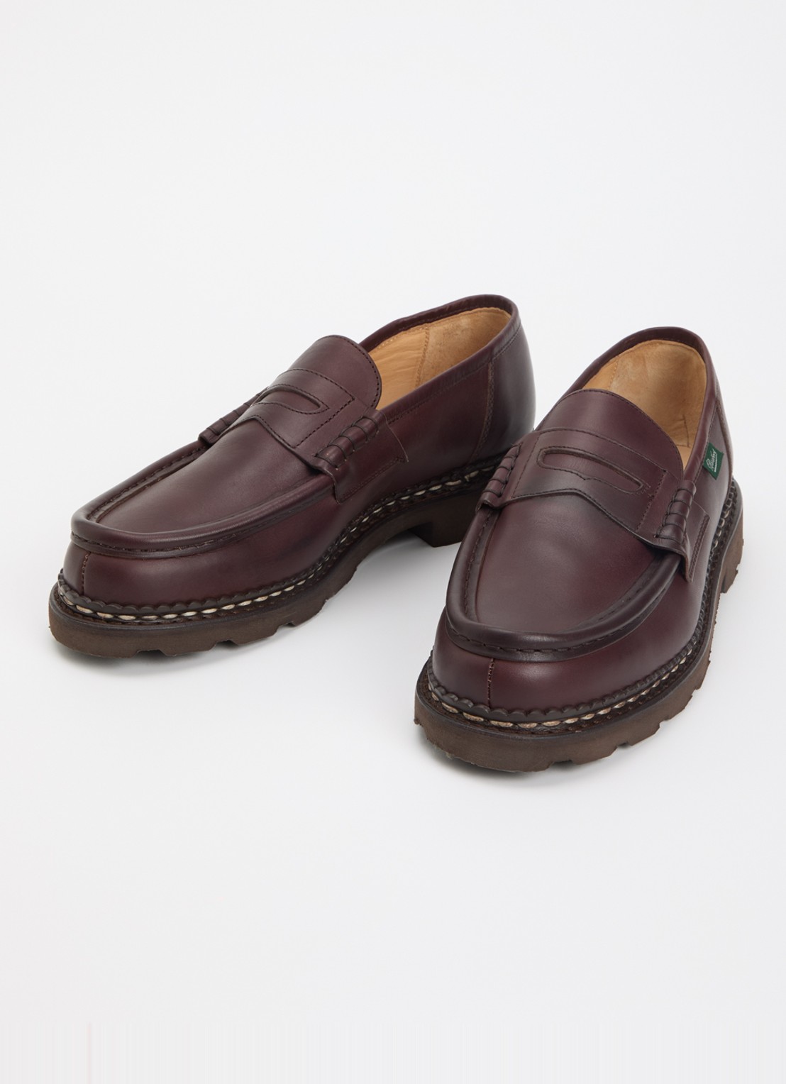 Paraboot Reims loafer van leer - detail 2 donkerbruin