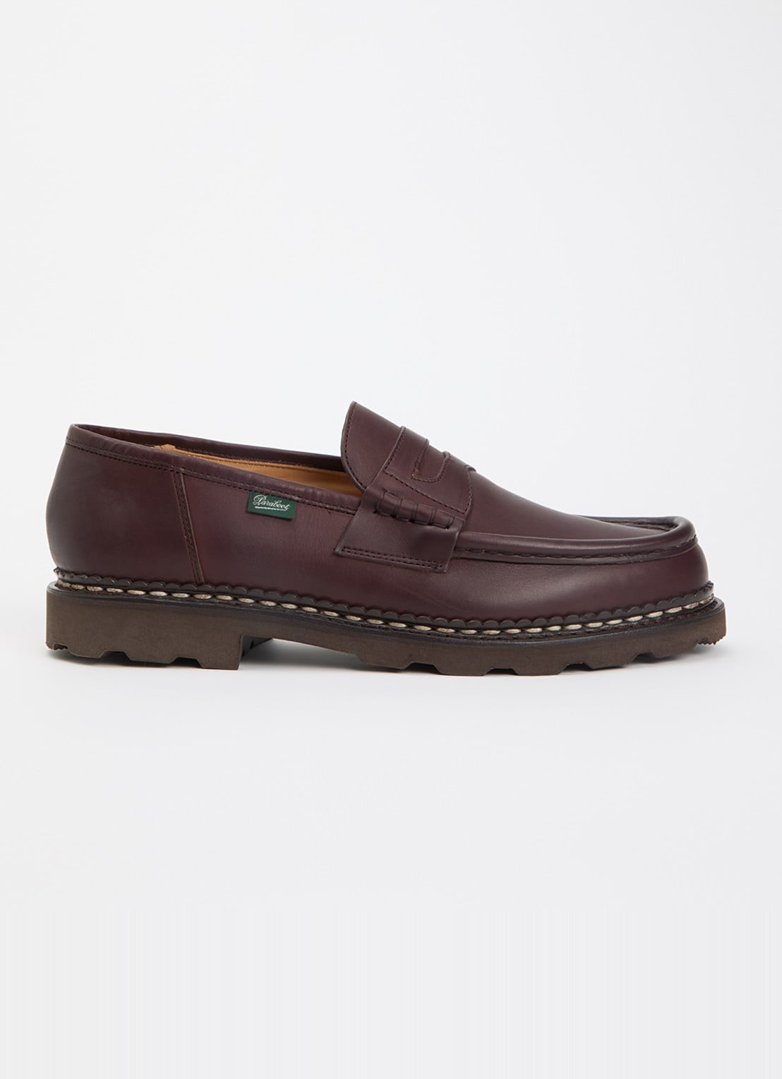 Paraboot Reims loafer van leer - voorkant donkerbruin