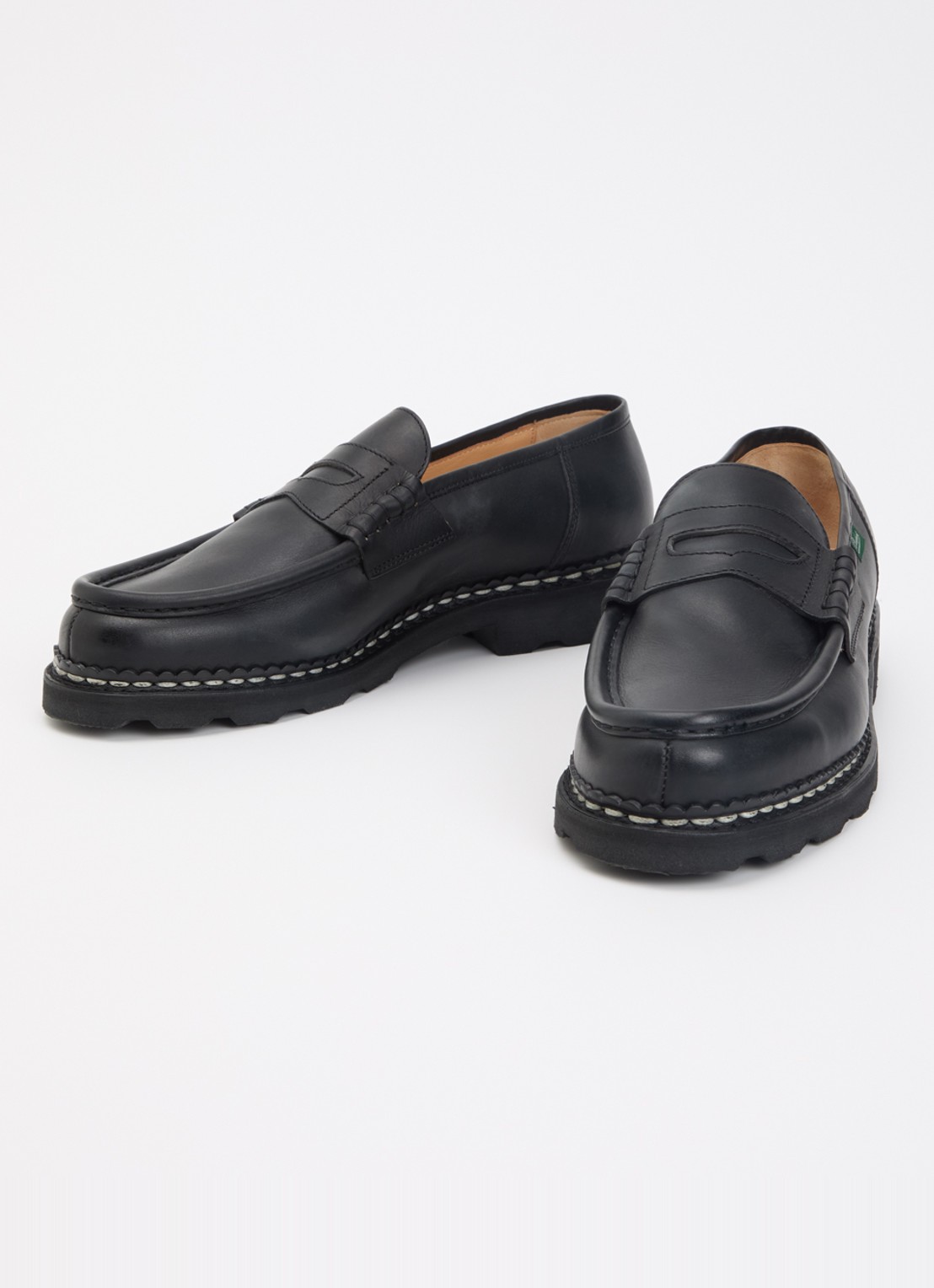 Paraboot Reims loafer van leer - detail 3 zwart