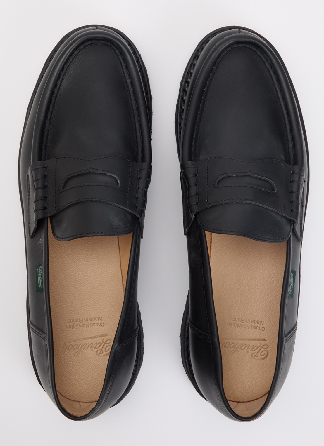 Paraboot Reims loafer van leer - detail 4 zwart