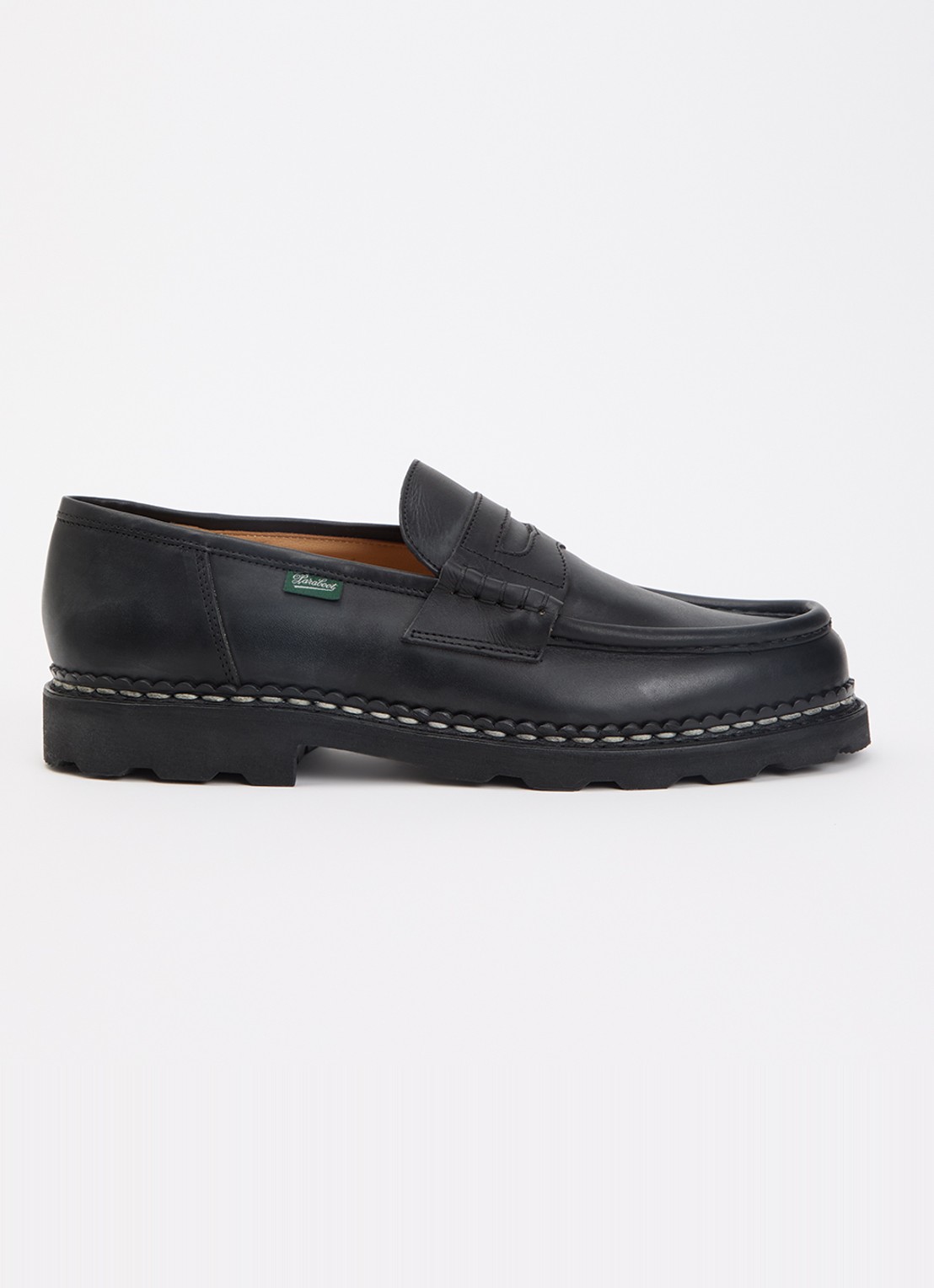 Paraboot Reims loafer van leer - voorkant zwart