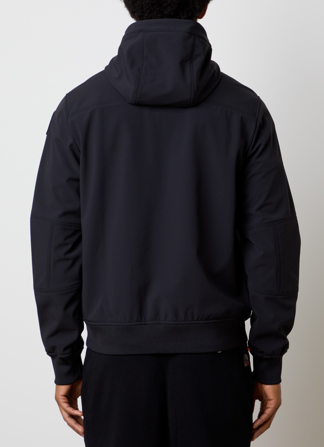 Parajumpers Abner softshell jack met capuchon en ritszakken - achterkant 6 zwart