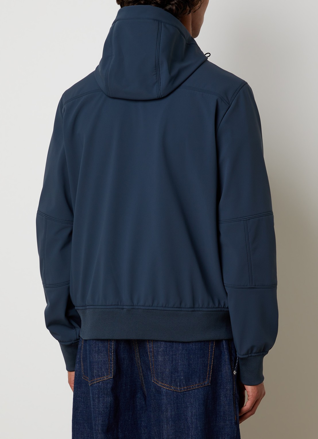 Parajumpers Abner softshell jack met capuchon en ritszakken - achterkant 4 indigo