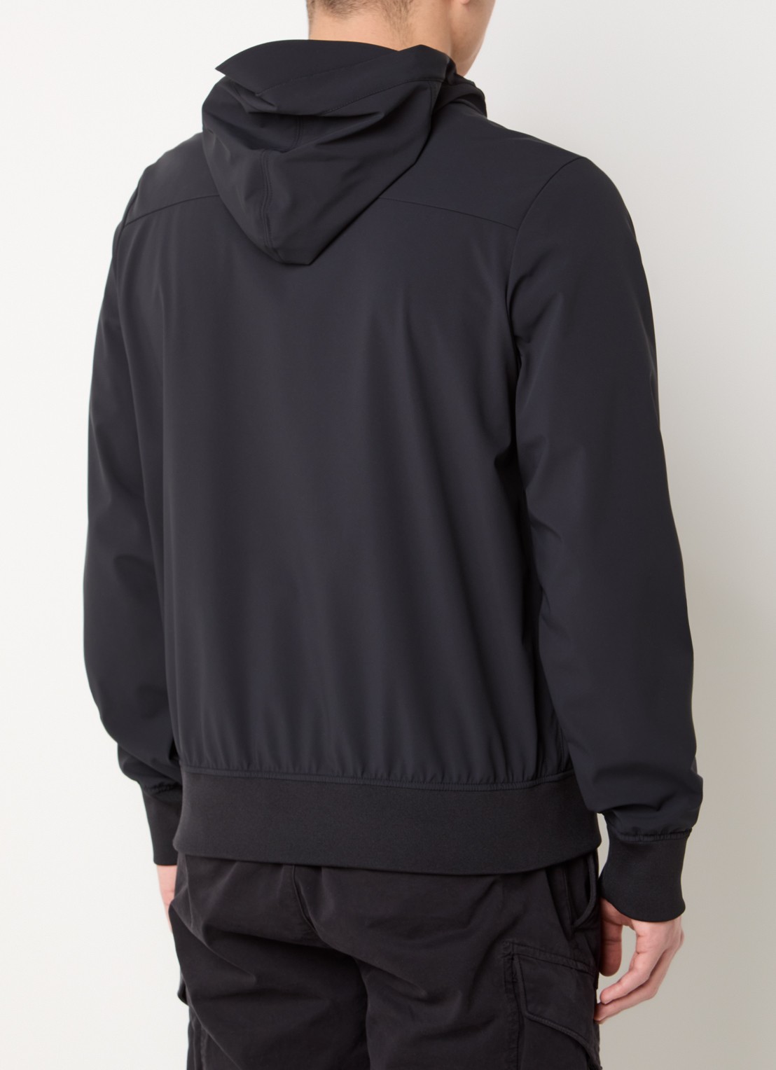 Parajumpers Abner softshell jack met ritszakken - achterkant zwart