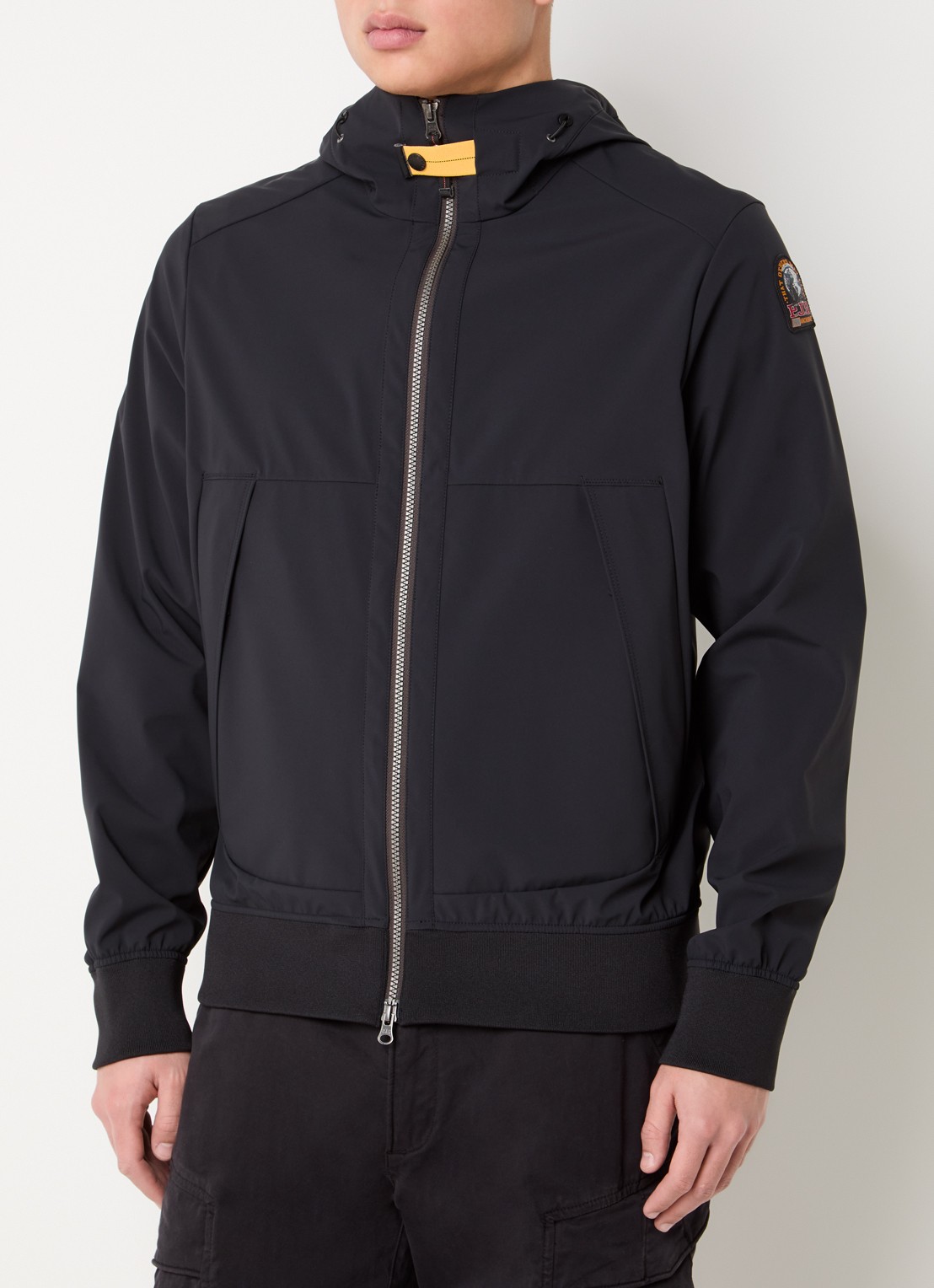 Parajumpers Abner softshell jack met ritszakken - detail 4 zwart
