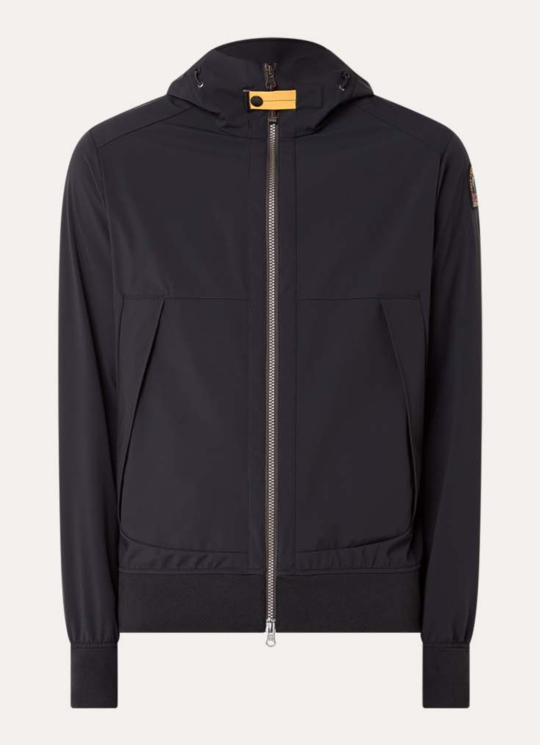 Parajumpers Abner softshell jack met ritszakken - voorkant 2 zwart