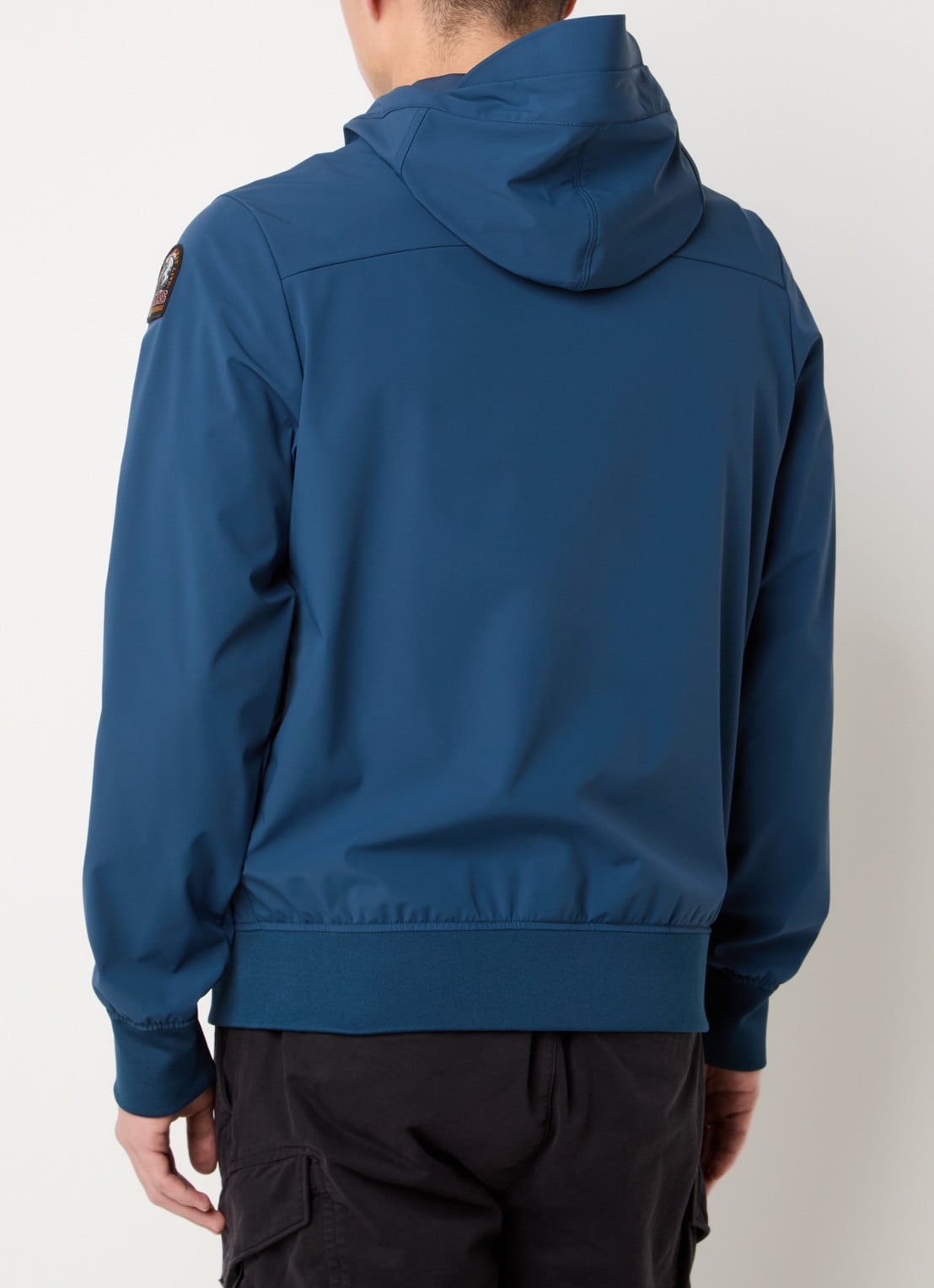 Parajumpers Abner softshell jack met ritszakken - achterkant petrol