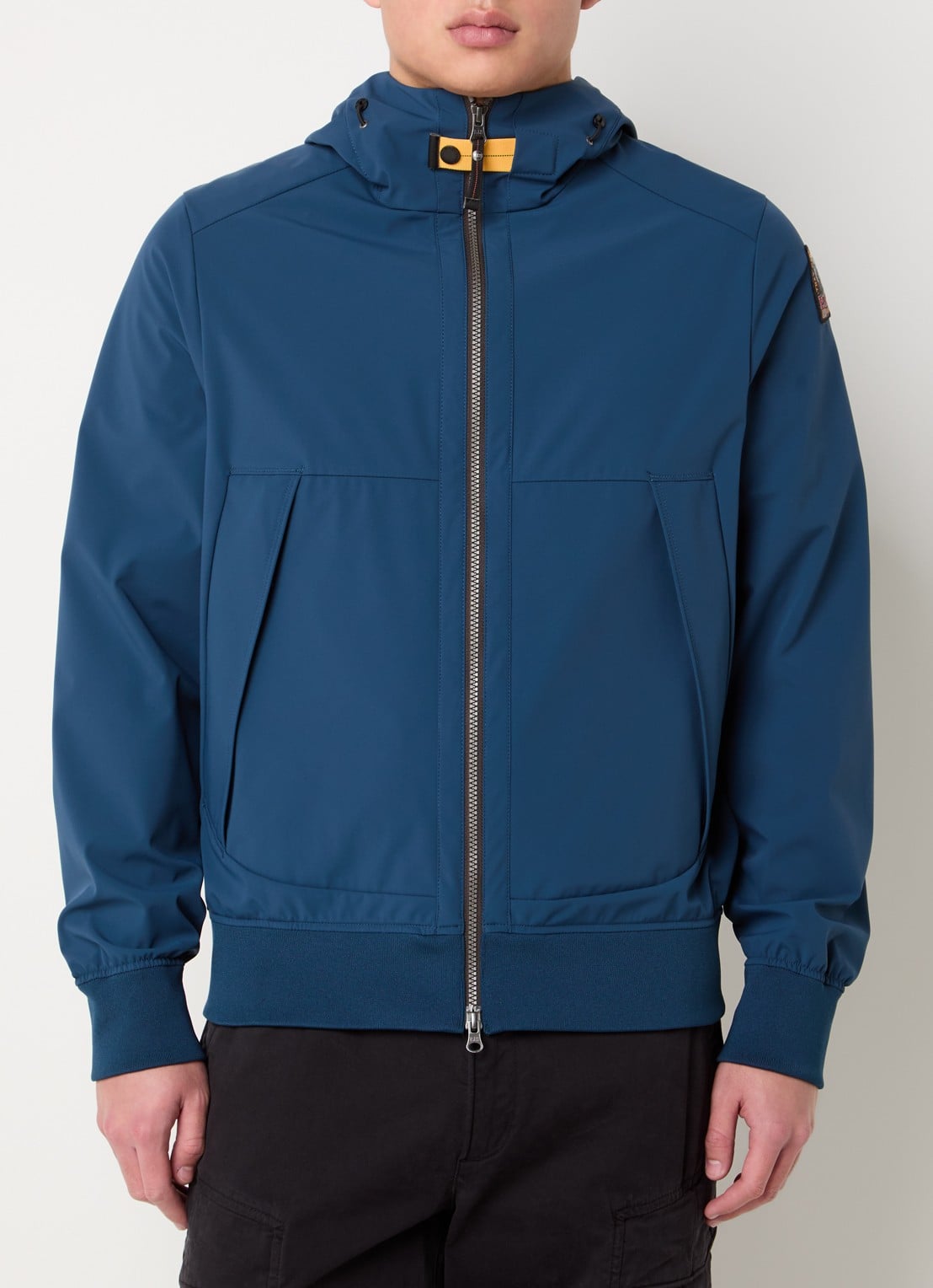 Parajumpers Abner softshell jack met ritszakken - detail 2 petrol