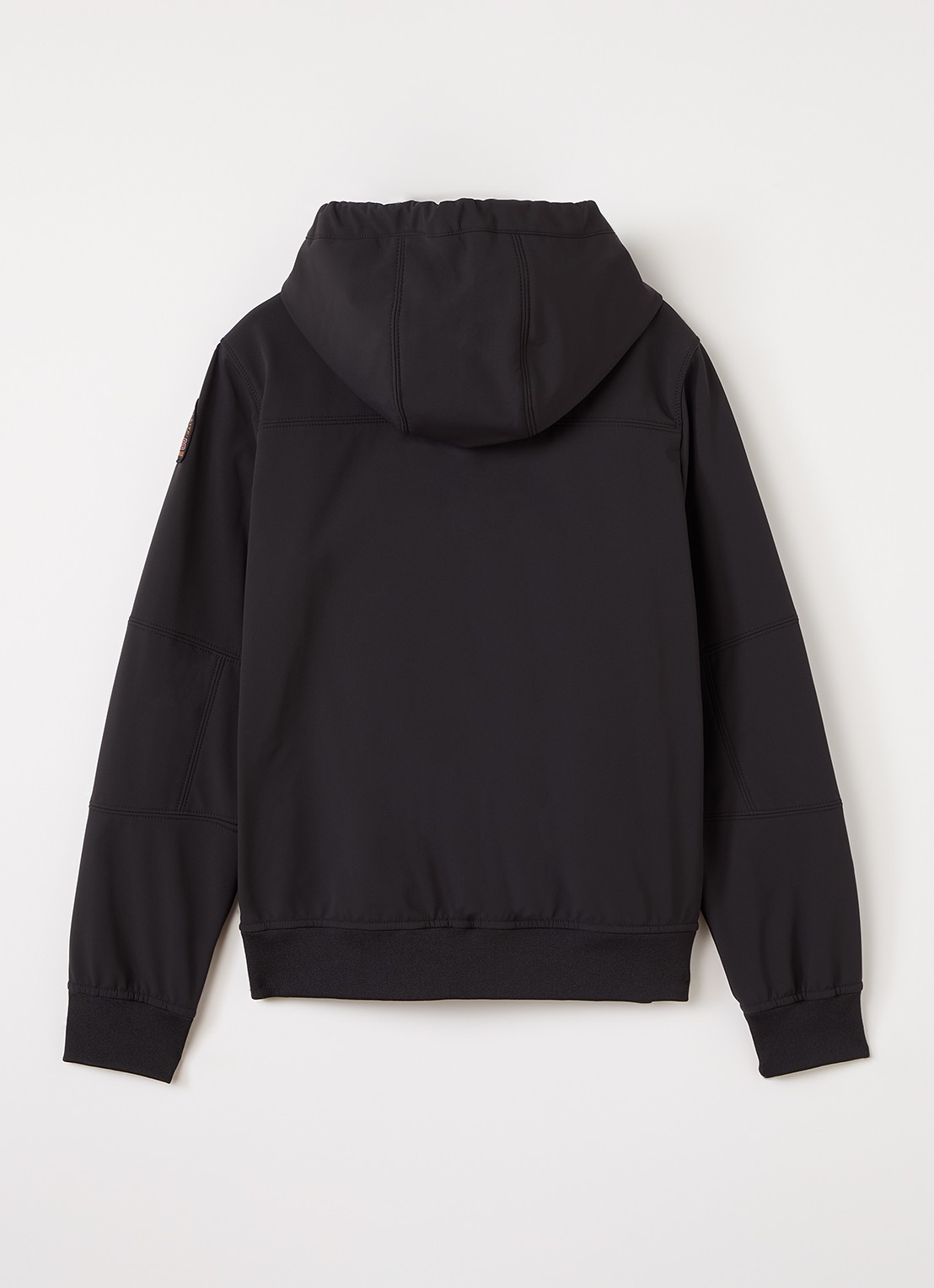 Parajumpers Abner softshell jack met waterafstotende coating - achterkant zwart