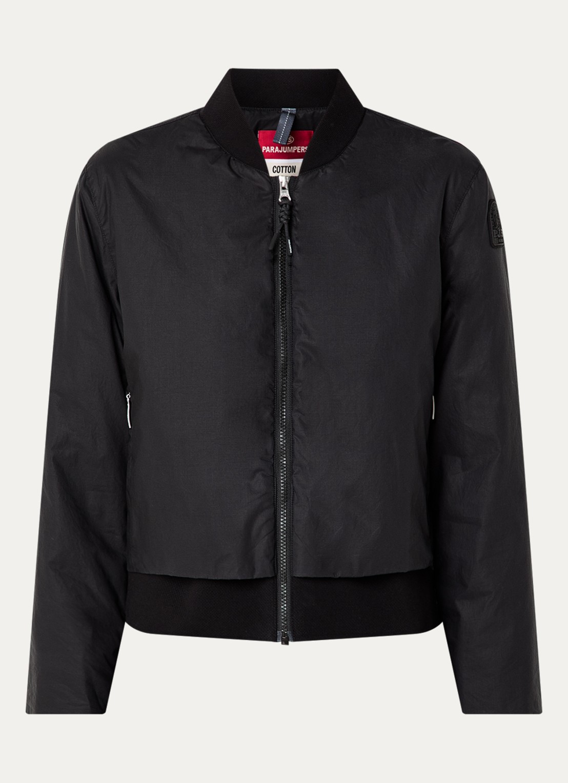 Parajumpers Andreja bomberjack met ritszakken - voorkant 2 zwart