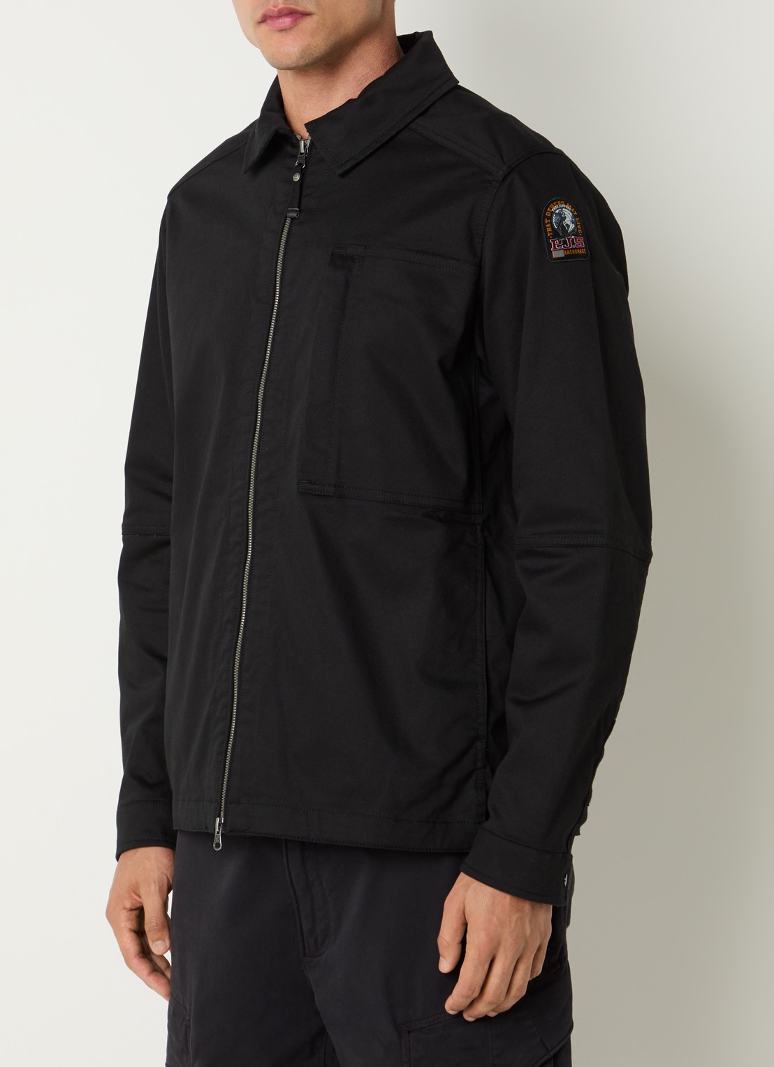 Parajumpers Arabba jack met logo en steekzakken - detail 4 zwart
