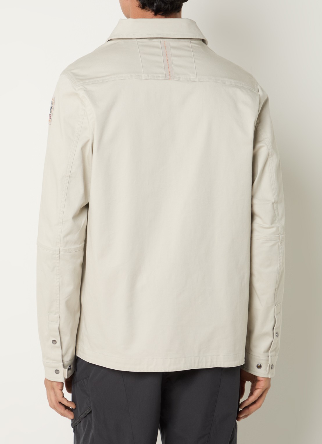 Parajumpers Arabba jack met logo en steekzakken - achterkant 4 creme