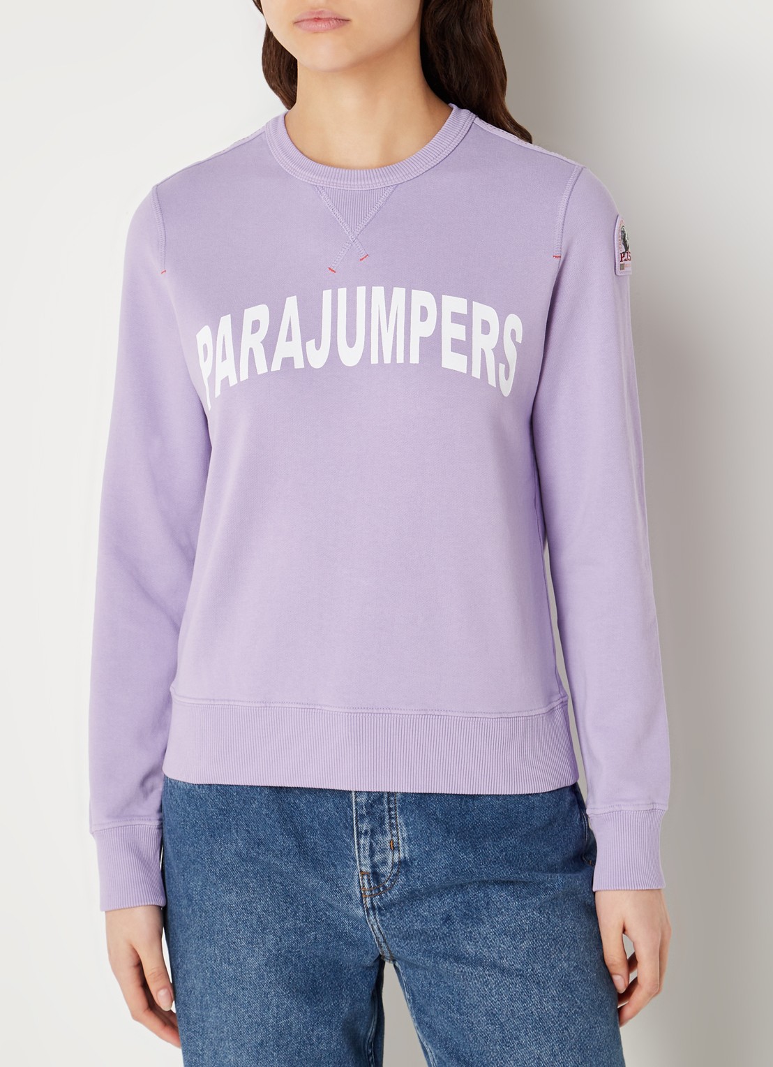 Parajumpers Bianca Large Brand Logo Green Jumper
