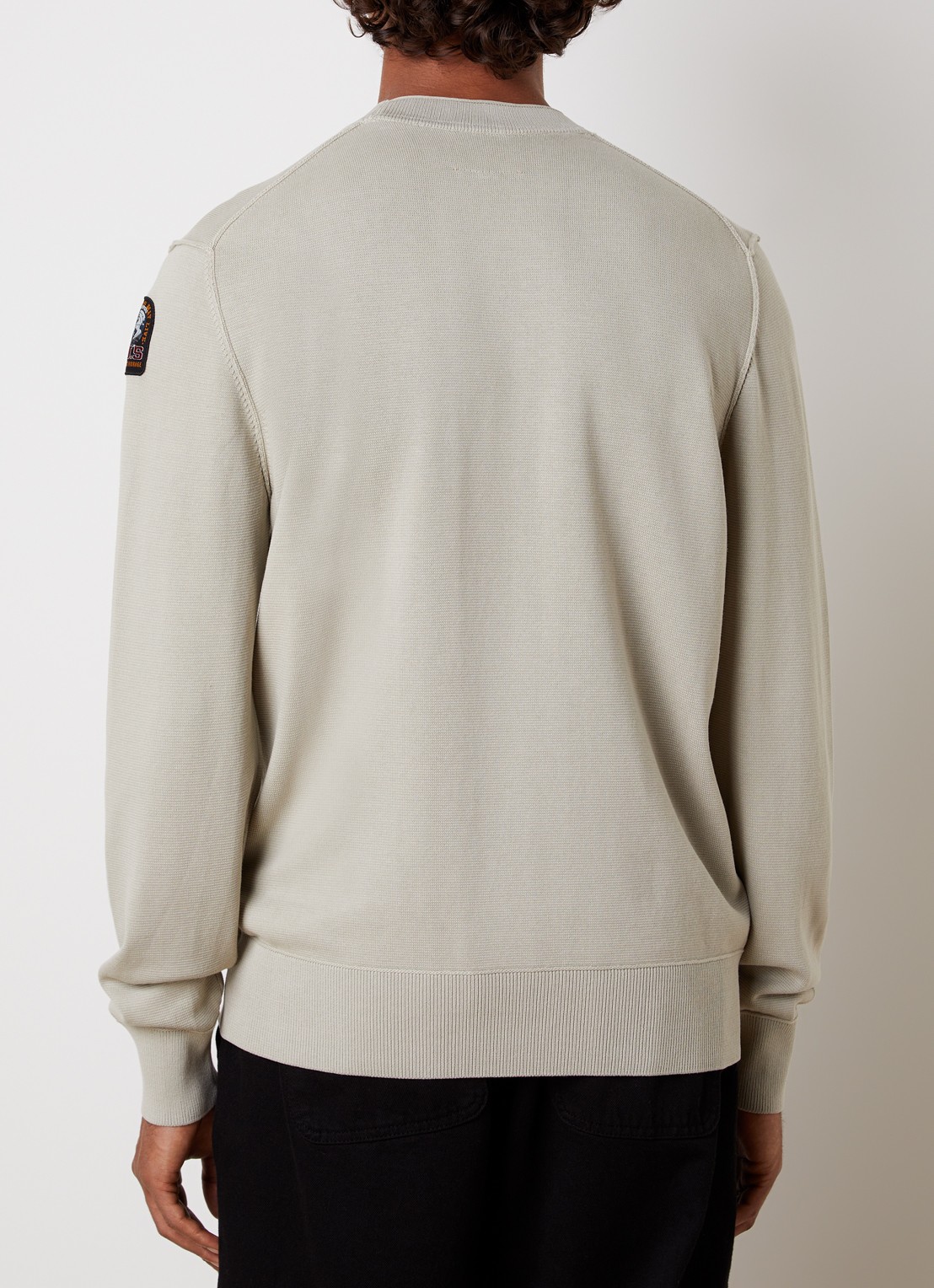 Parajumpers Braw fijngebreide pullover met logo - achterkant 5 beige