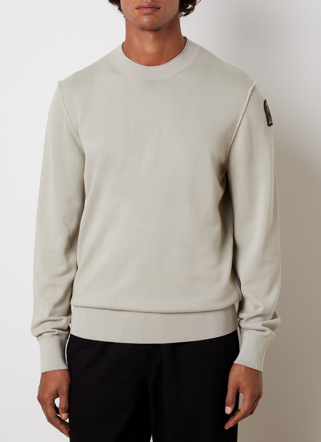 Parajumpers Braw fijngebreide pullover met logo - detail 3 beige