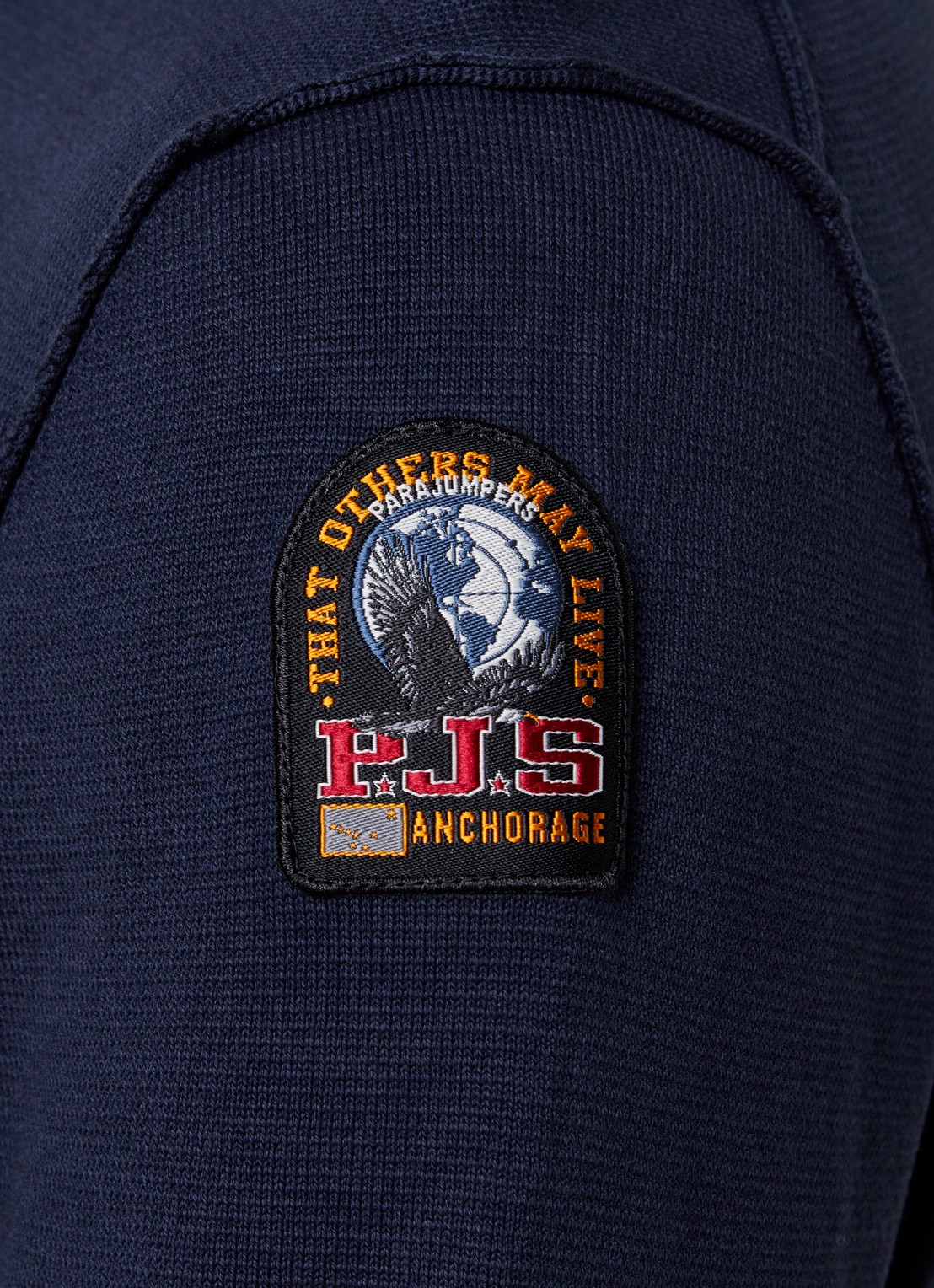 Parajumpers Braw fijngebreide pullover met logo - detail 2 donkerblauw