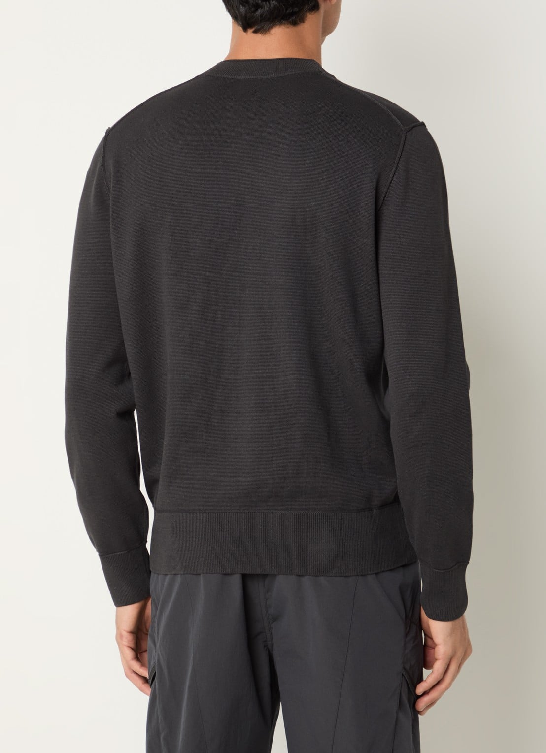 Parajumpers Braw sweater met logo - achterkant 4 antraciet