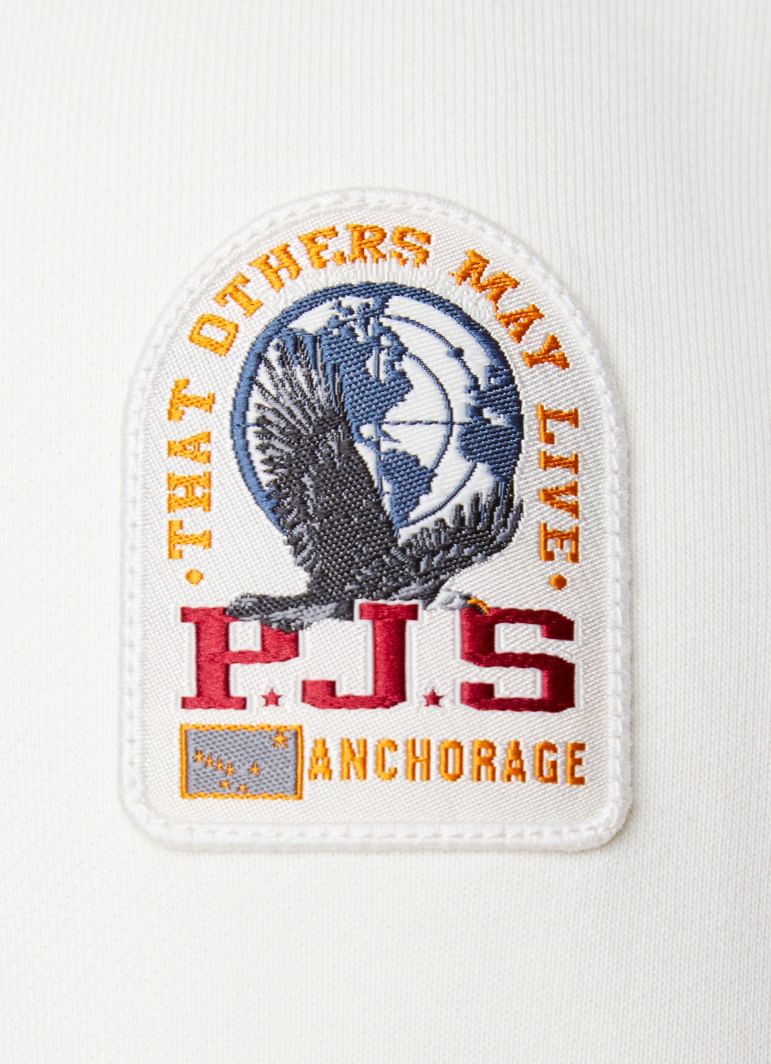 Parajumpers Broad sweater met halve rits - detail 5 creme