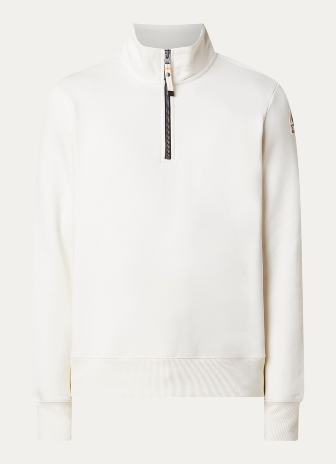 Parajumpers Broad sweater met halve rits - voorkant 2 creme