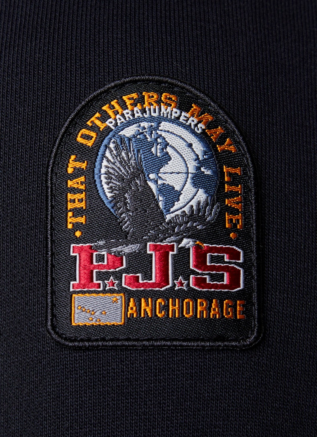 Parajumpers Broad sweater met halve rits - detail 5 zwart