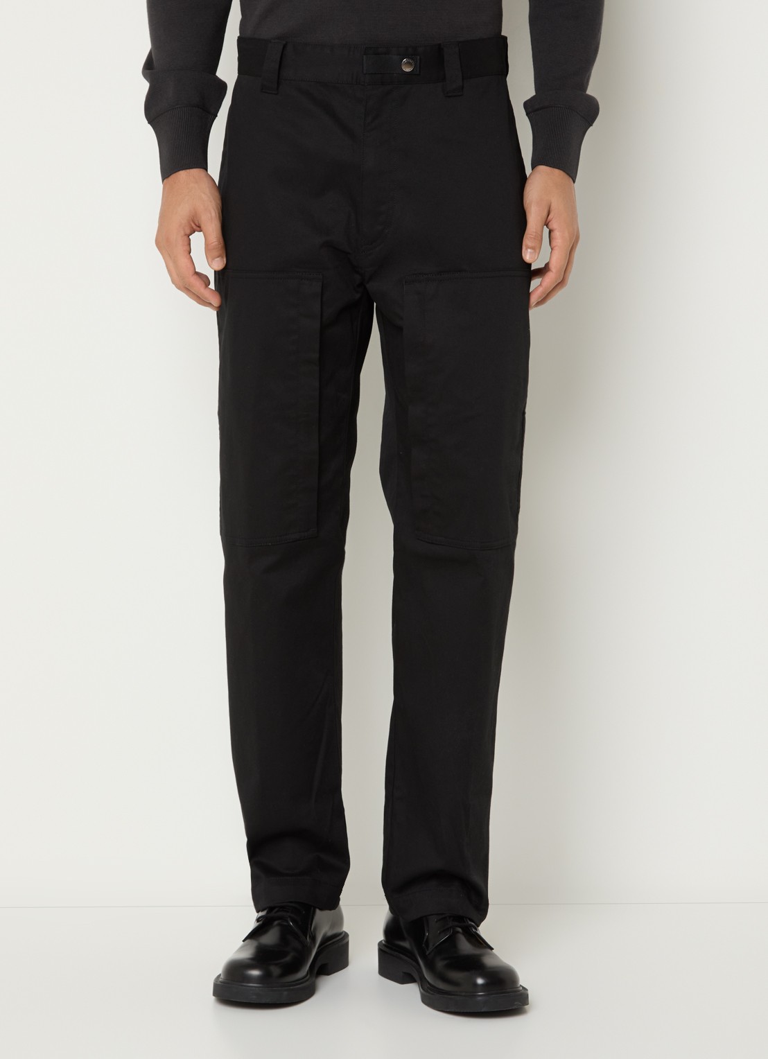 Parajumpers Bromo straight fit cargobroek met steekzakken - detail zwart