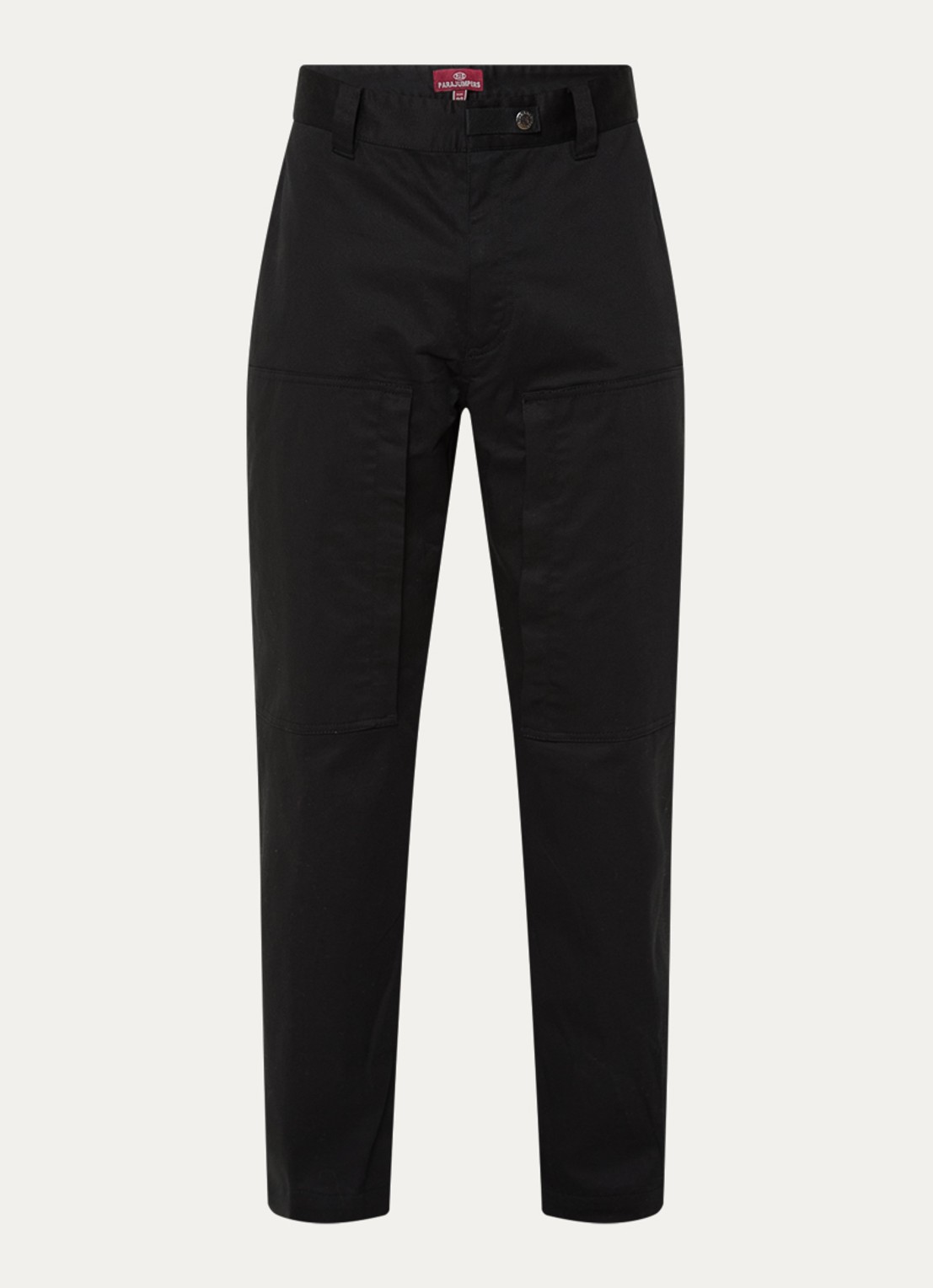 Parajumpers Bromo straight fit cargobroek met steekzakken - voorkant 3 zwart