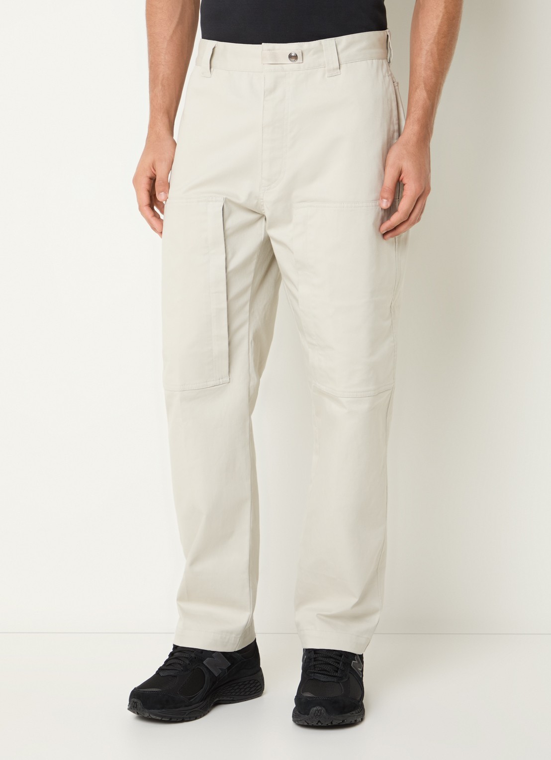 Parajumpers Bromo straight fit cargobroek met steekzakken - detail 4 creme