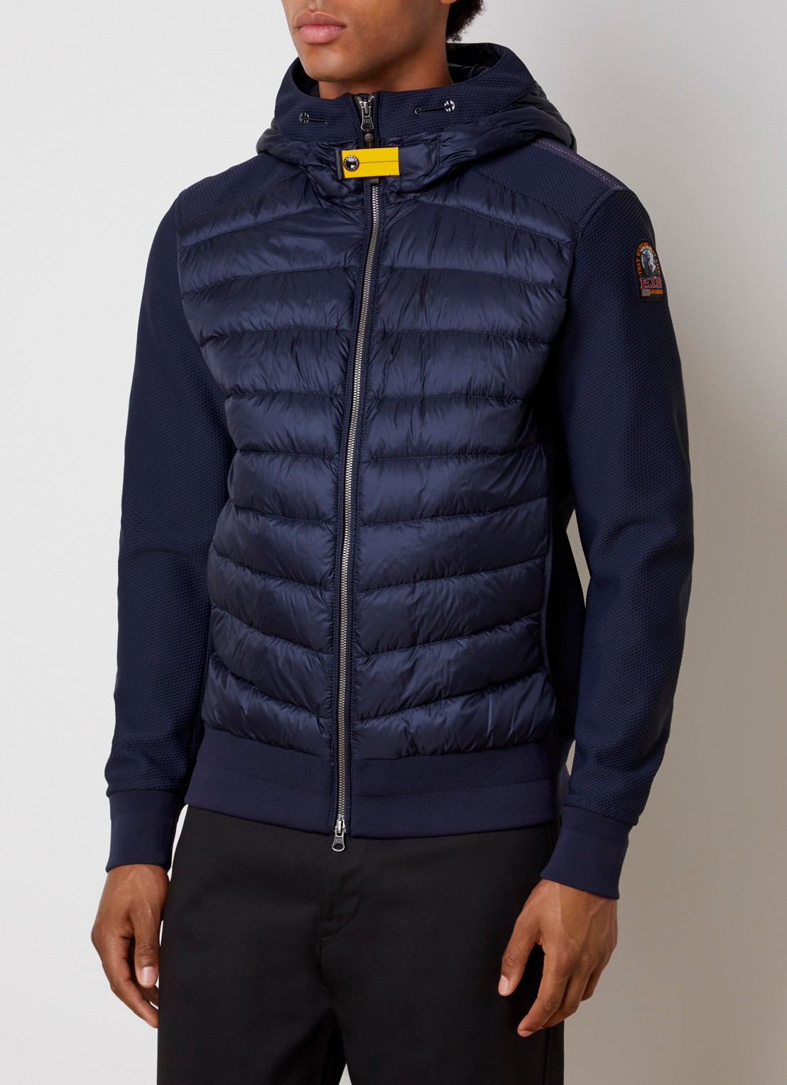 Parajumpers Buck jack met donsvulling en steekzakken - detail donkerblauw
